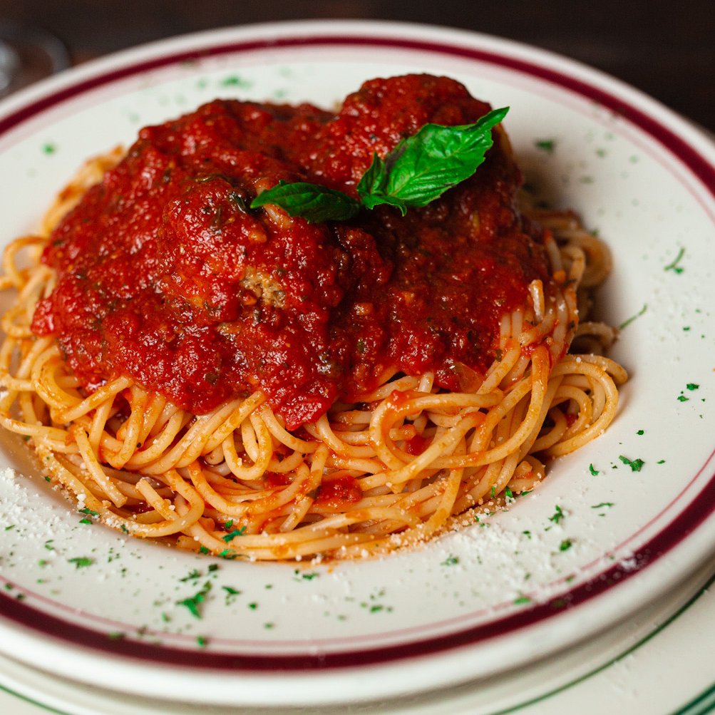 Spaghetti with Marinara Sauce.