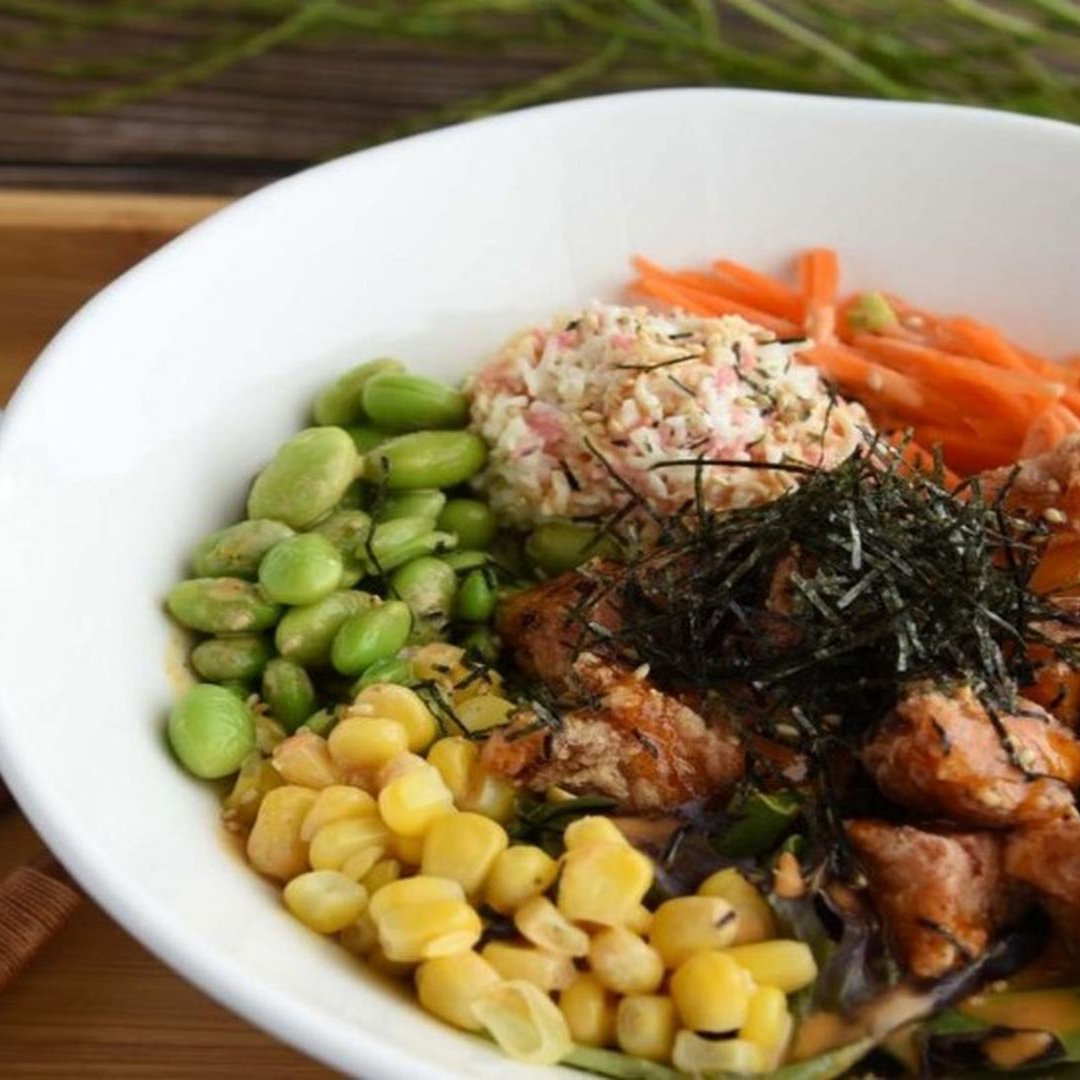 Chicken Kara Age Bowl.