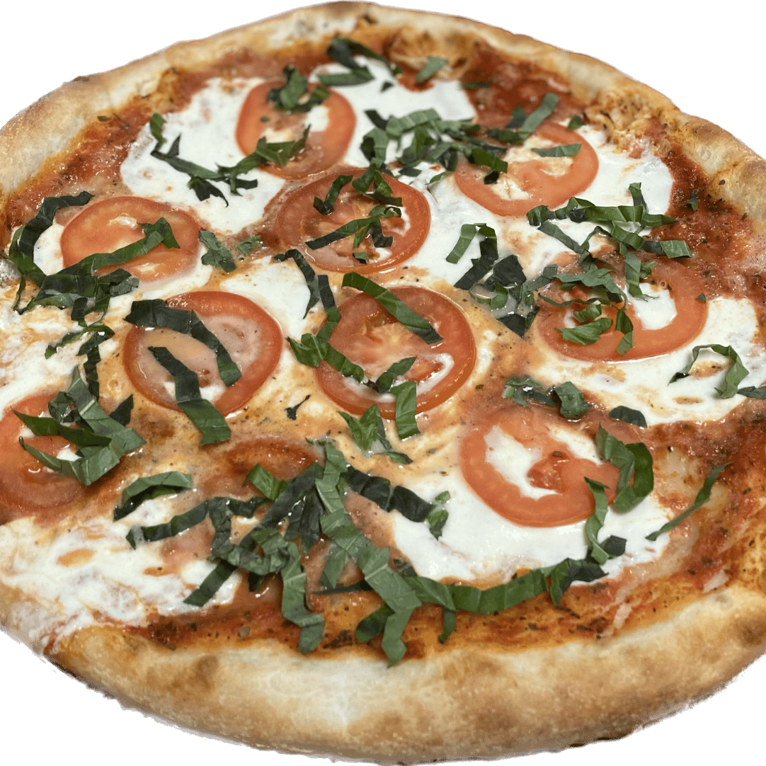 Margherita Primo Pizza w/ Fresh Sliced Mozzarella.