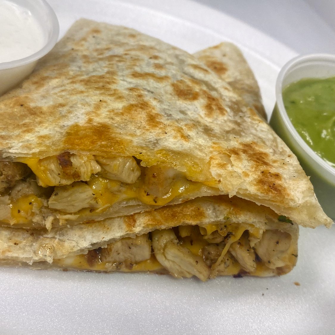 Pollo Asado Quesadilla.
