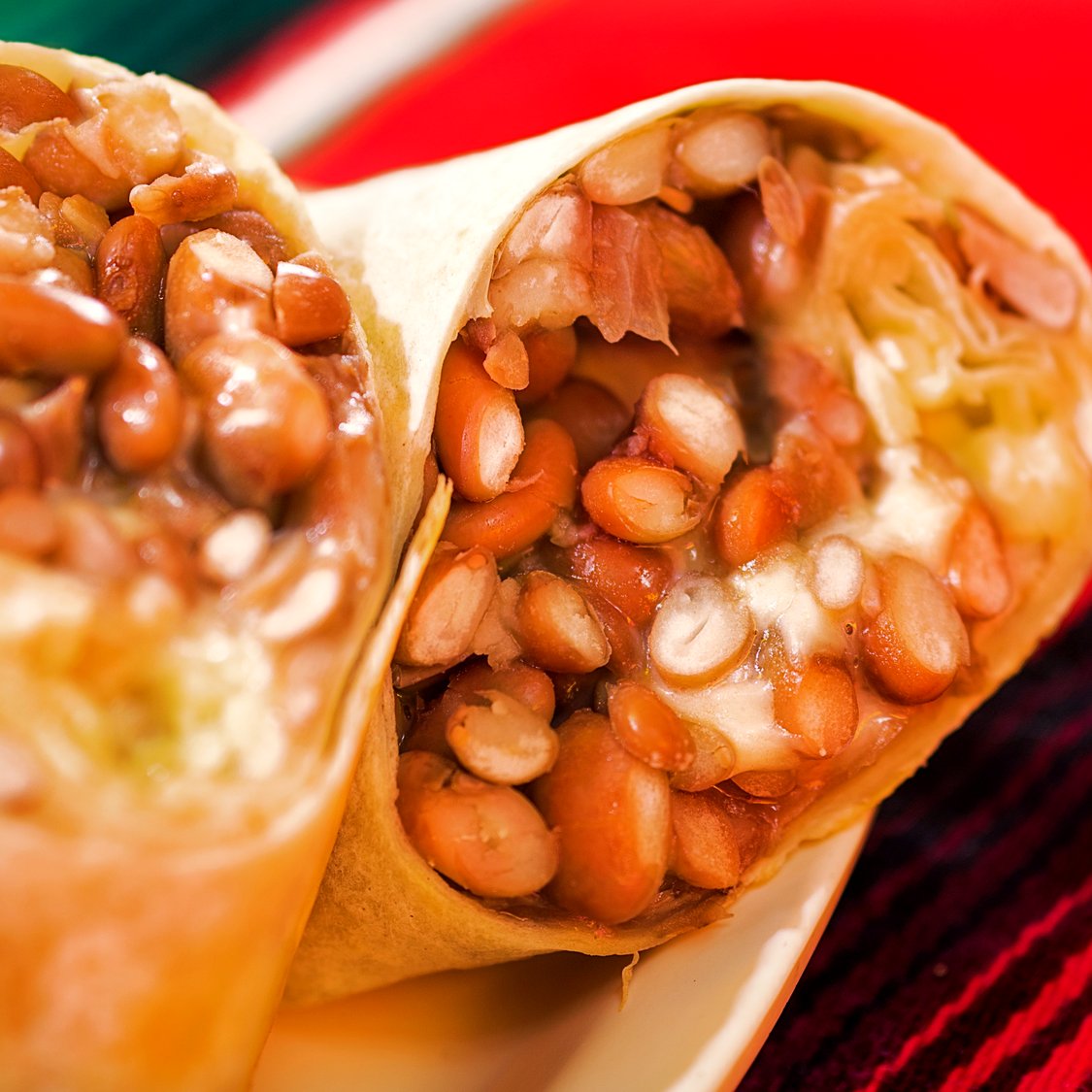 Mini Cheese & Beans Burrito.