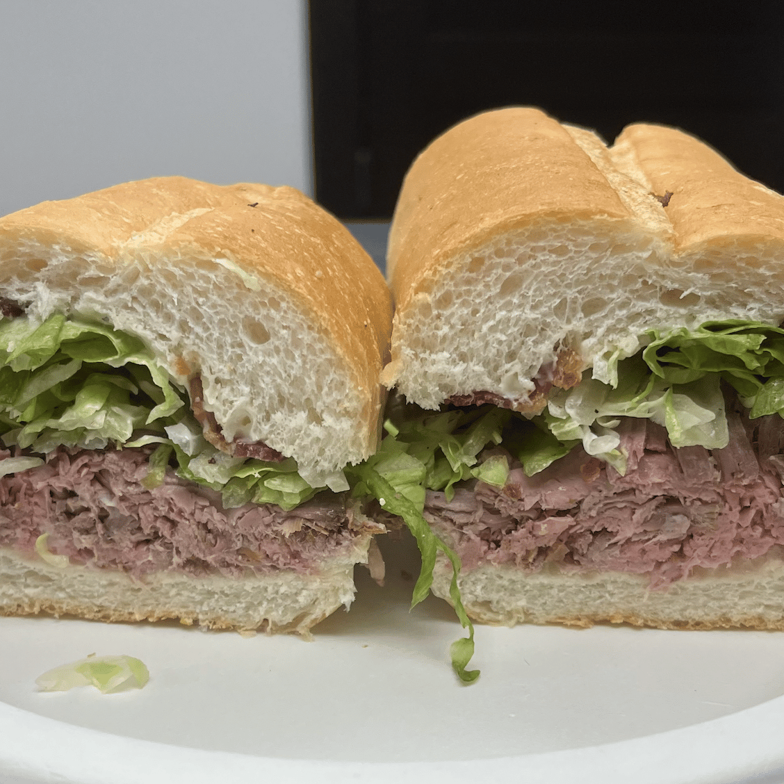 WHOLE ROAST BEEF & CHEESE.