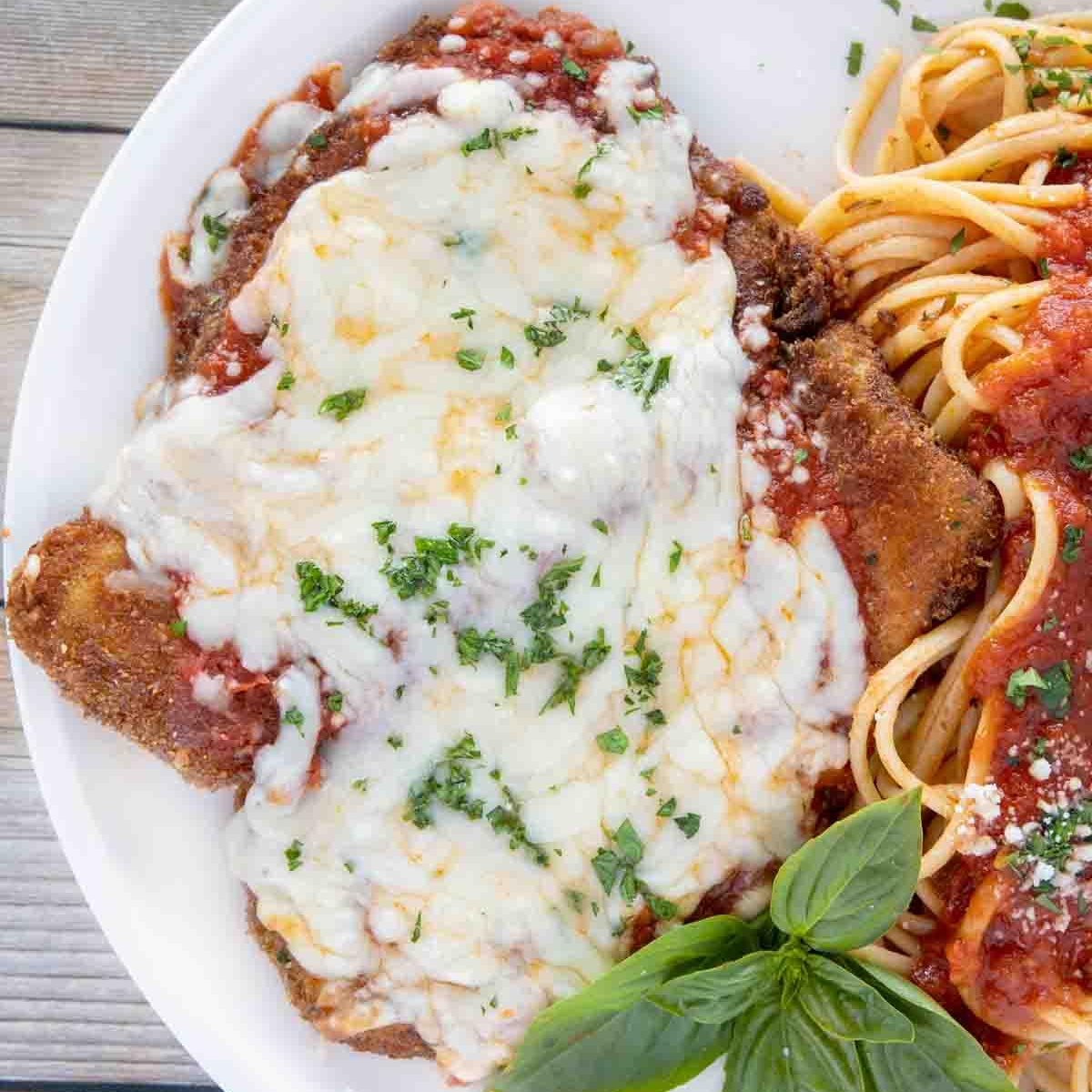 Eggplant Parmigiana.