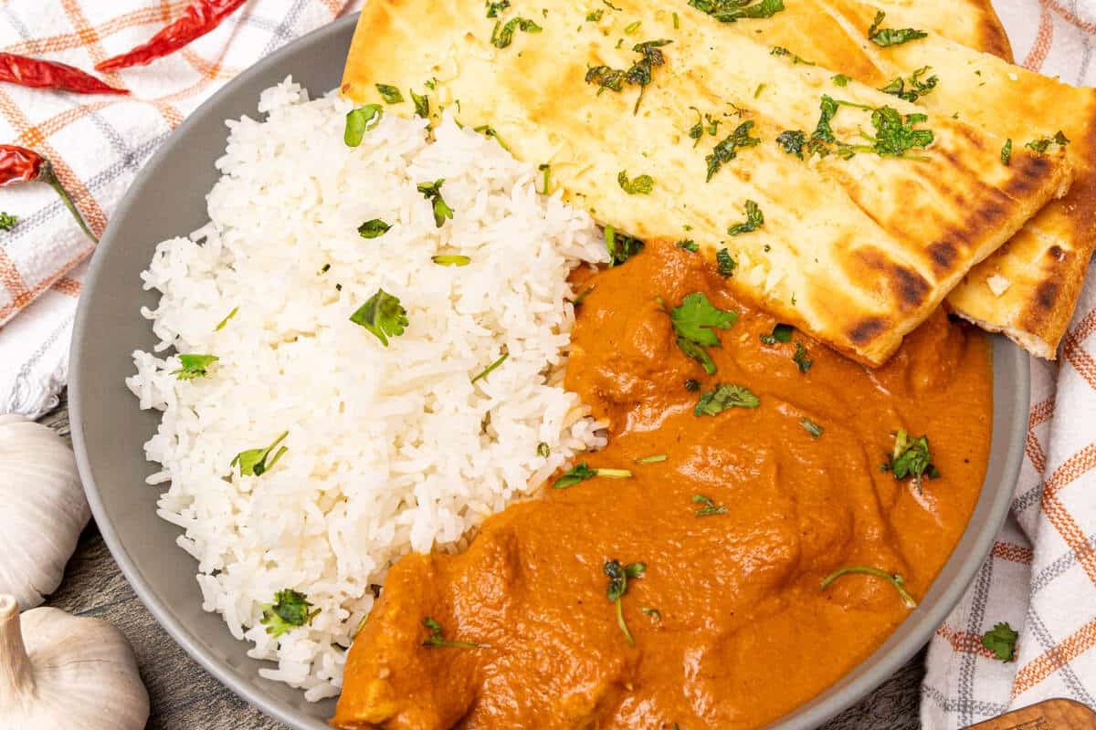 Chicken Curry with Naan & Rice