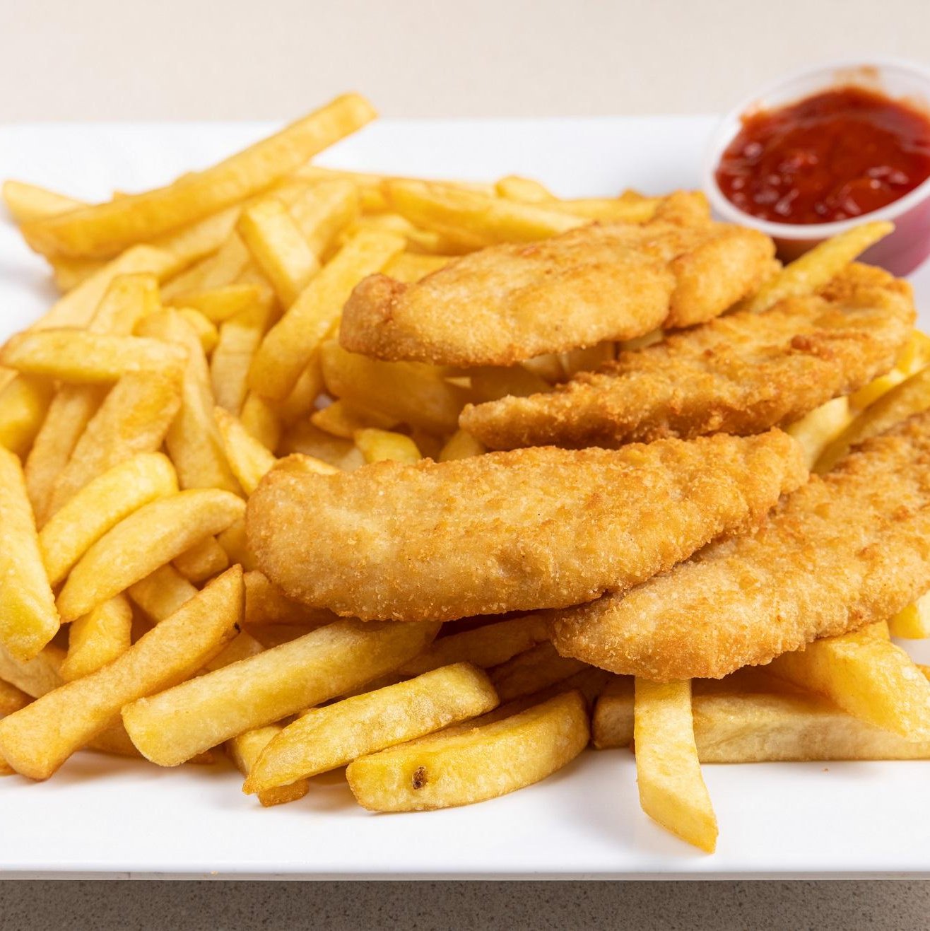 Chicken  Fingers With  French Fries