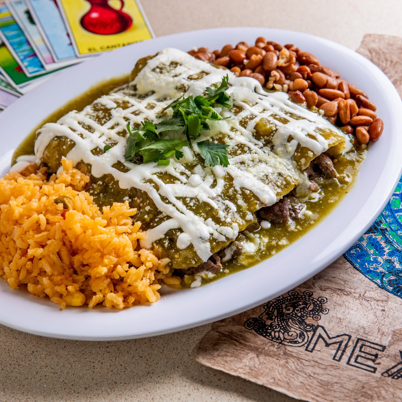Shrimp Enchiladas.