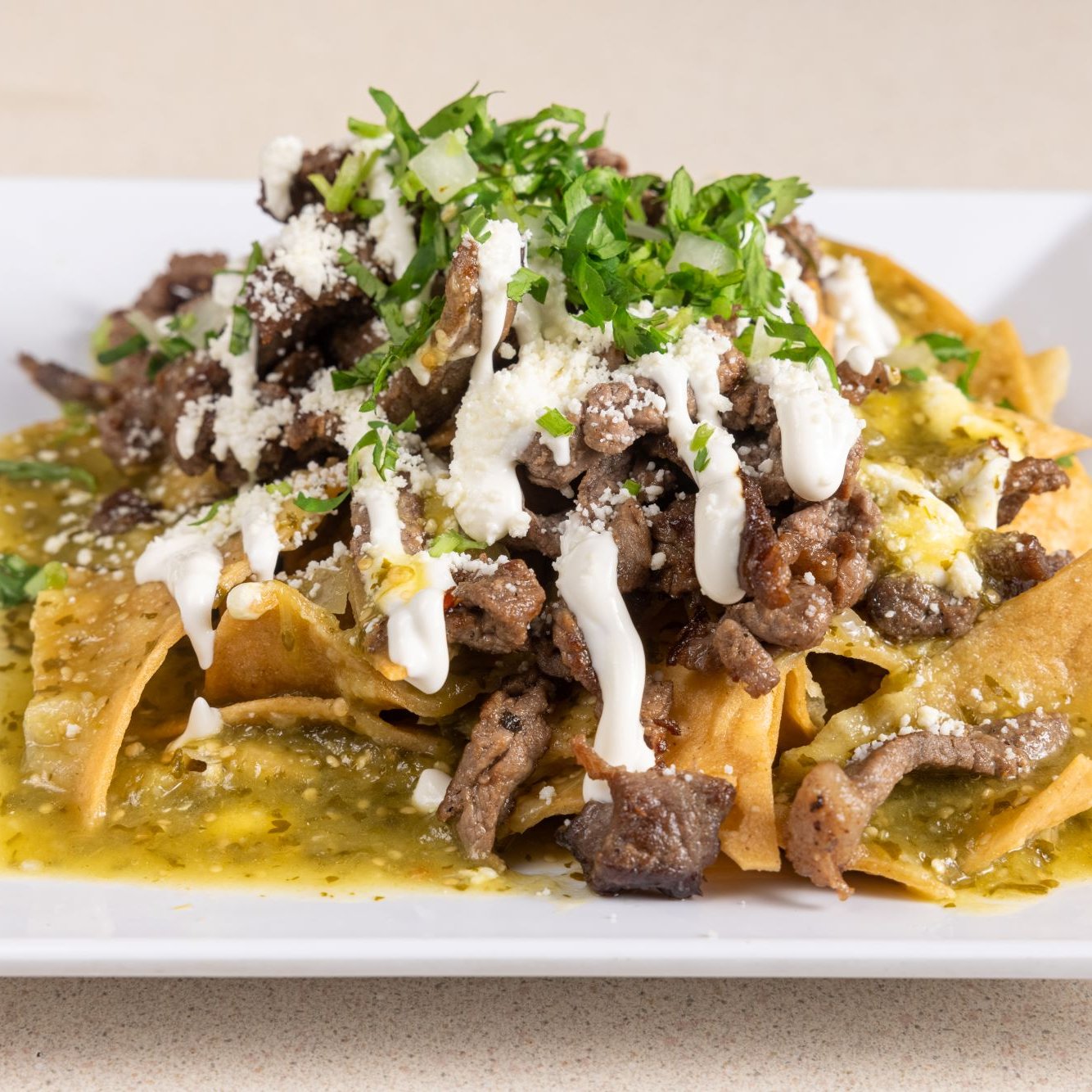 Chorizo Chilaquiles.