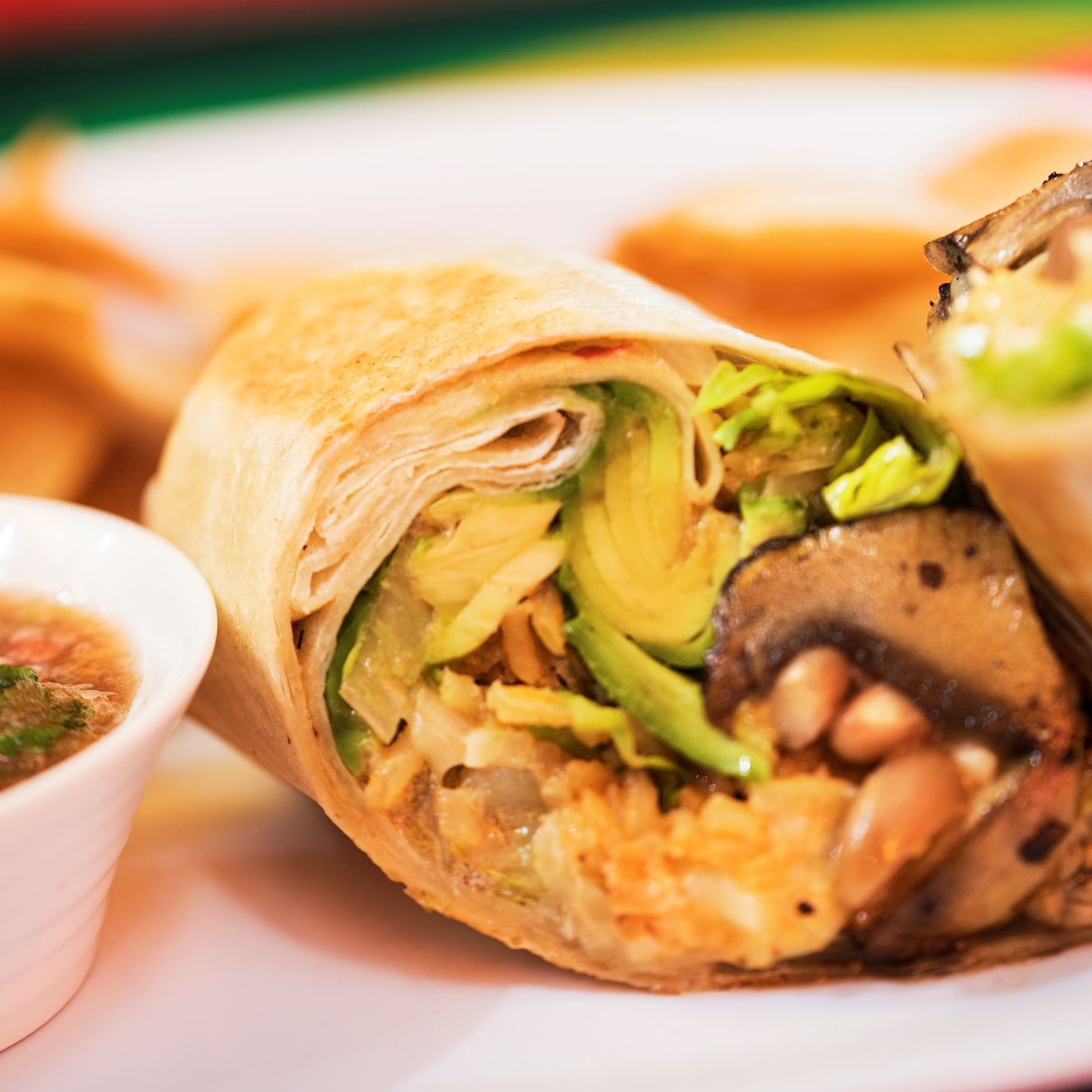 Steak & Mushrooms Burrito.