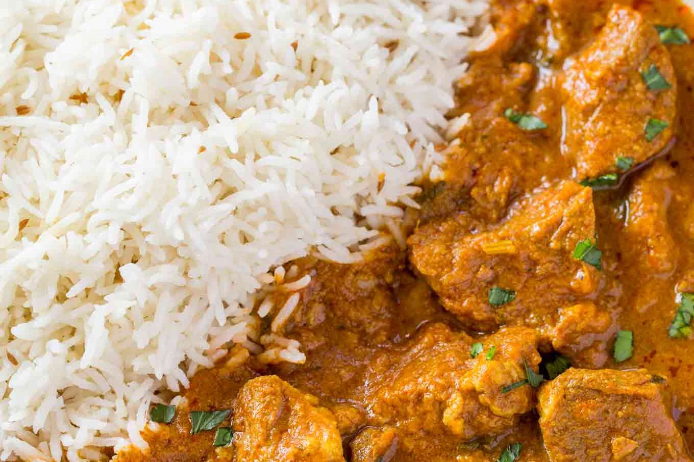Lamb Curry  COMBO with Rice