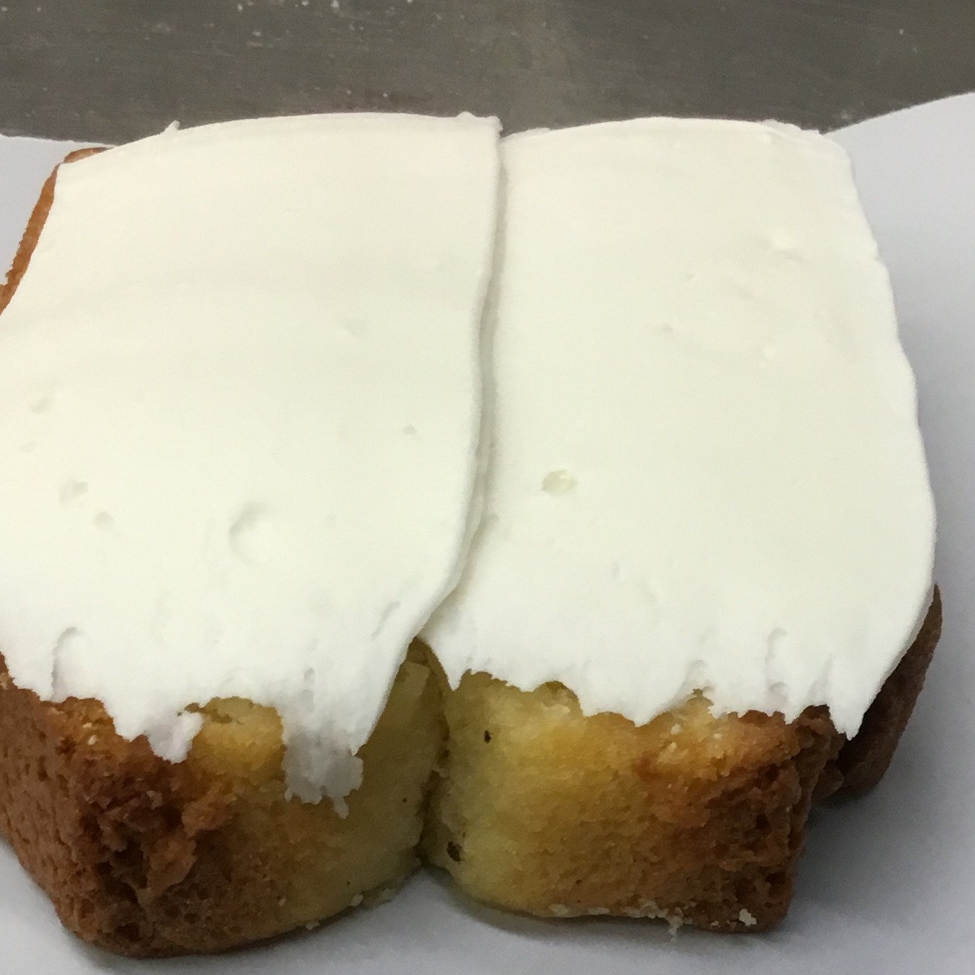 Pound Cake Slices with Icing