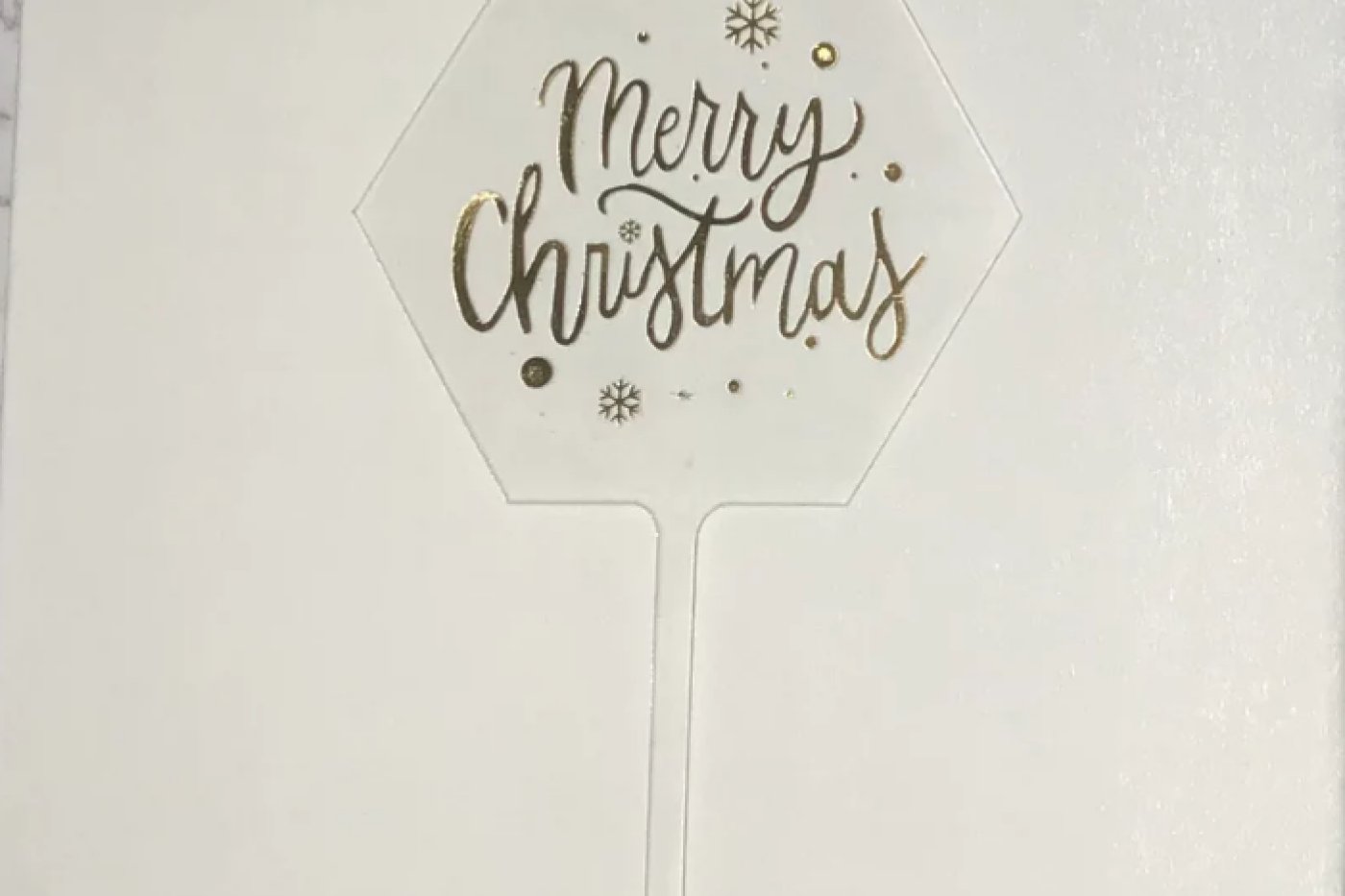 Merry Christmas Cake Topper