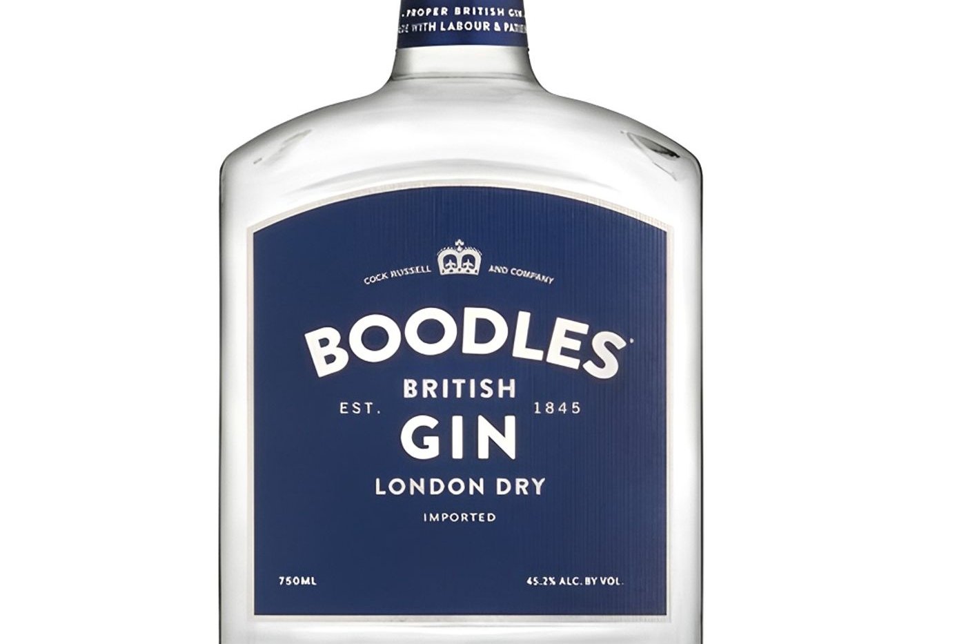 Boodles, 750mL Gin (40% ABV)