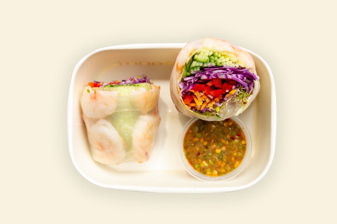 NEW Rainbow Summer Shrimp Roll (Grab & Go)