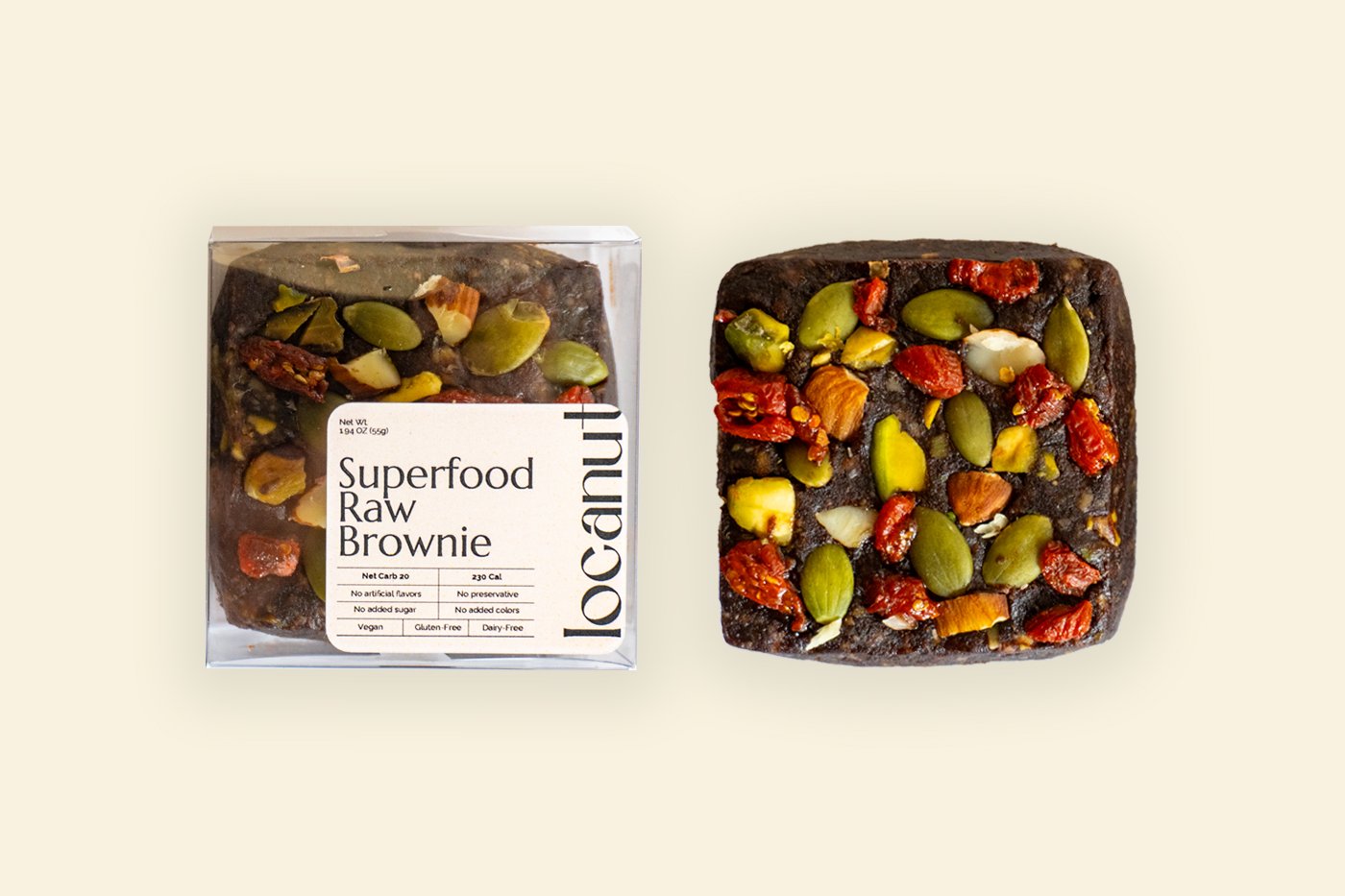 Superfood Raw Brownie (v)