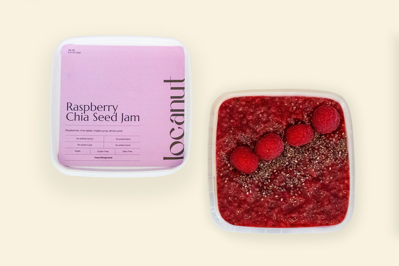 Raspberry  Chia Seed Jam | Locanut Made