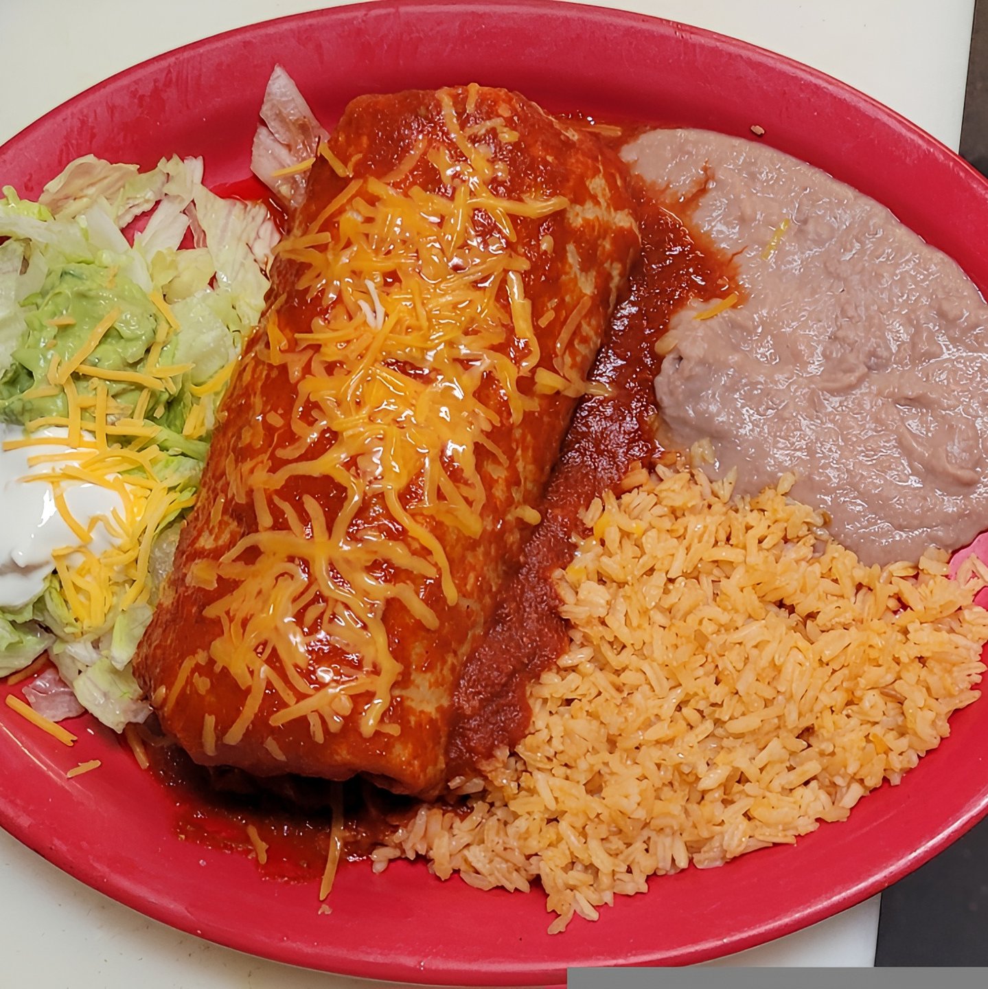 Fajita Burrito Rojo.