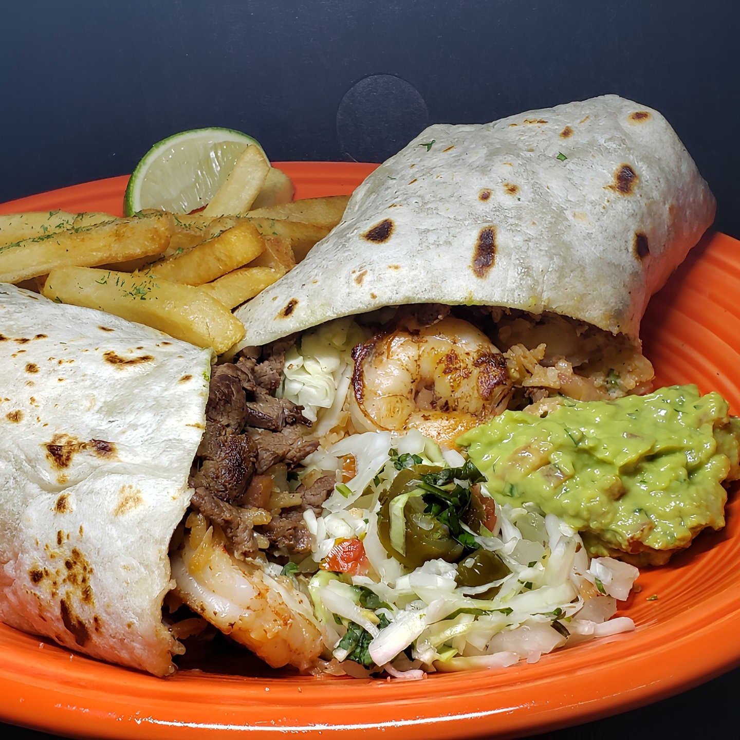 Surf & Turf /Mar y Tierra Burrito.