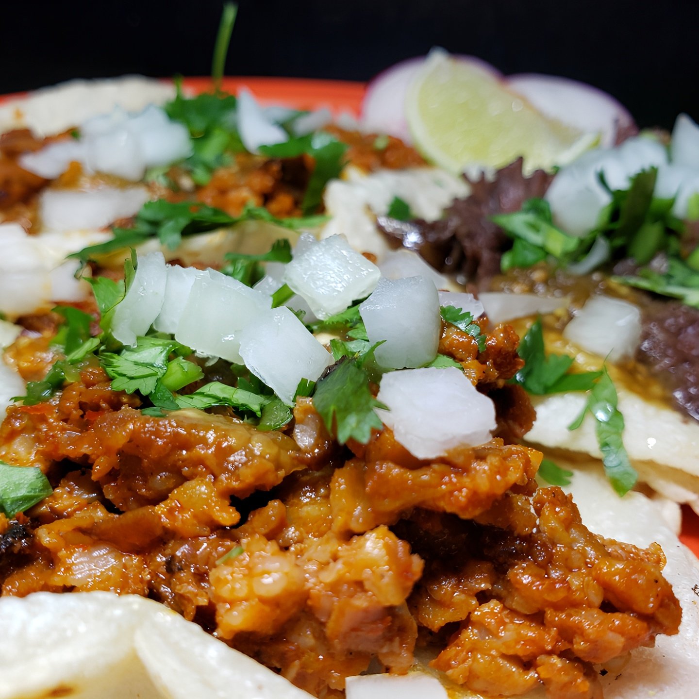 Hand made street taco.