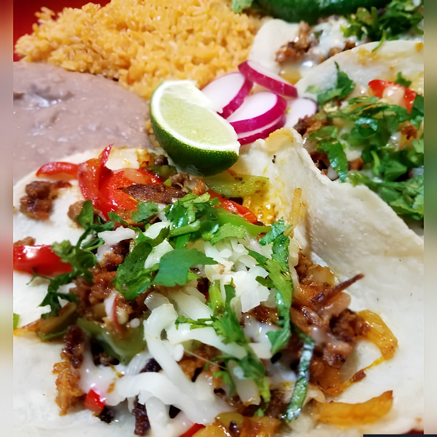 Tacos al pastor Combo.