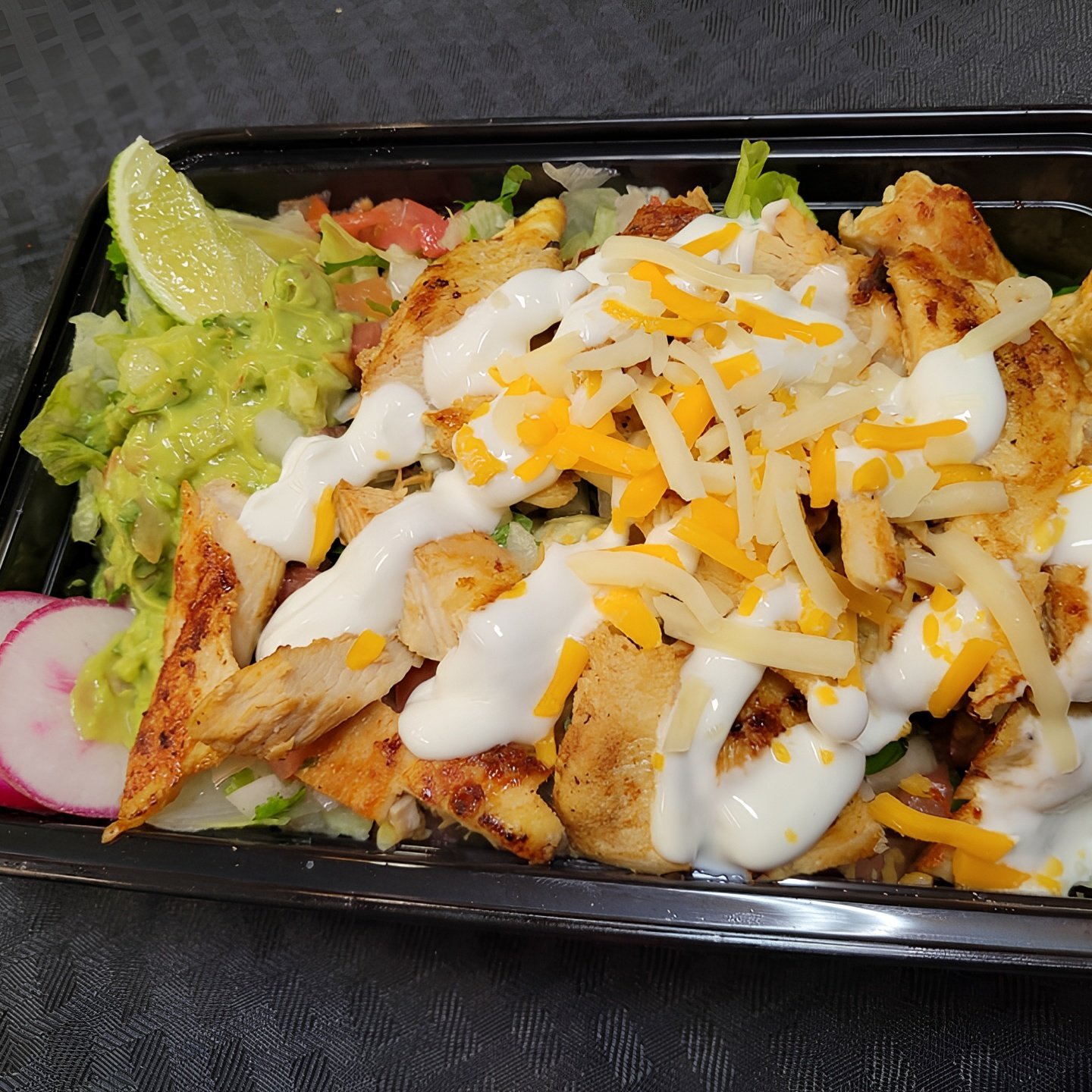 Grilled Chicken Burrito Bowl.