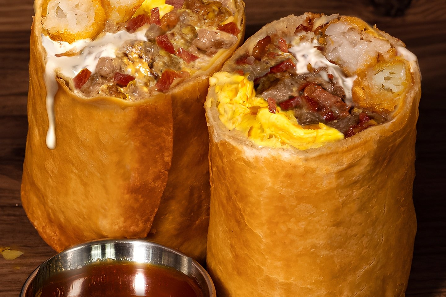 Bacon & Sausage Breakfast Chimichanga