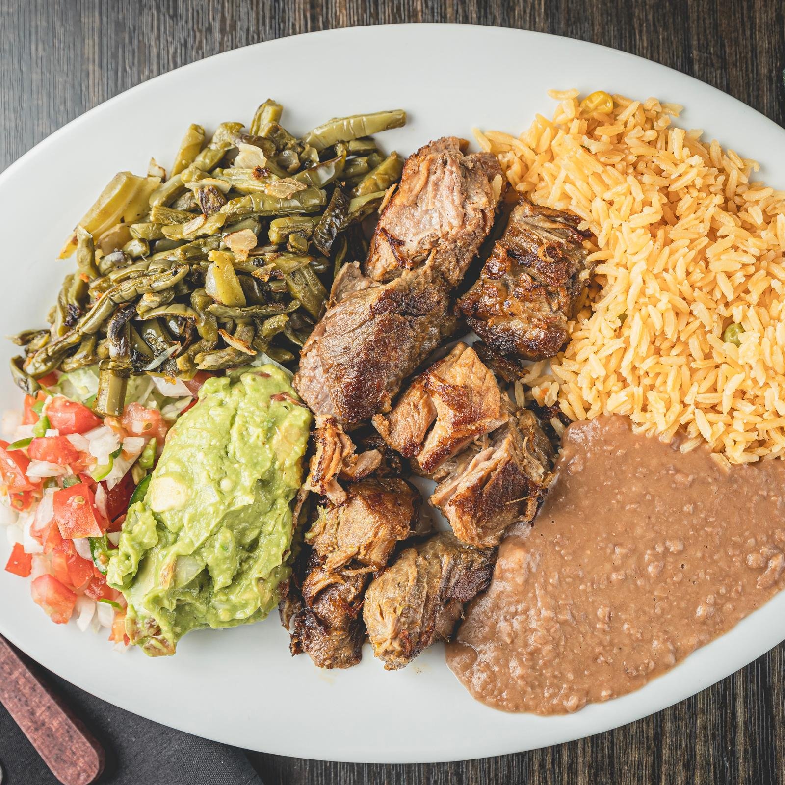 Carnitas Plate.