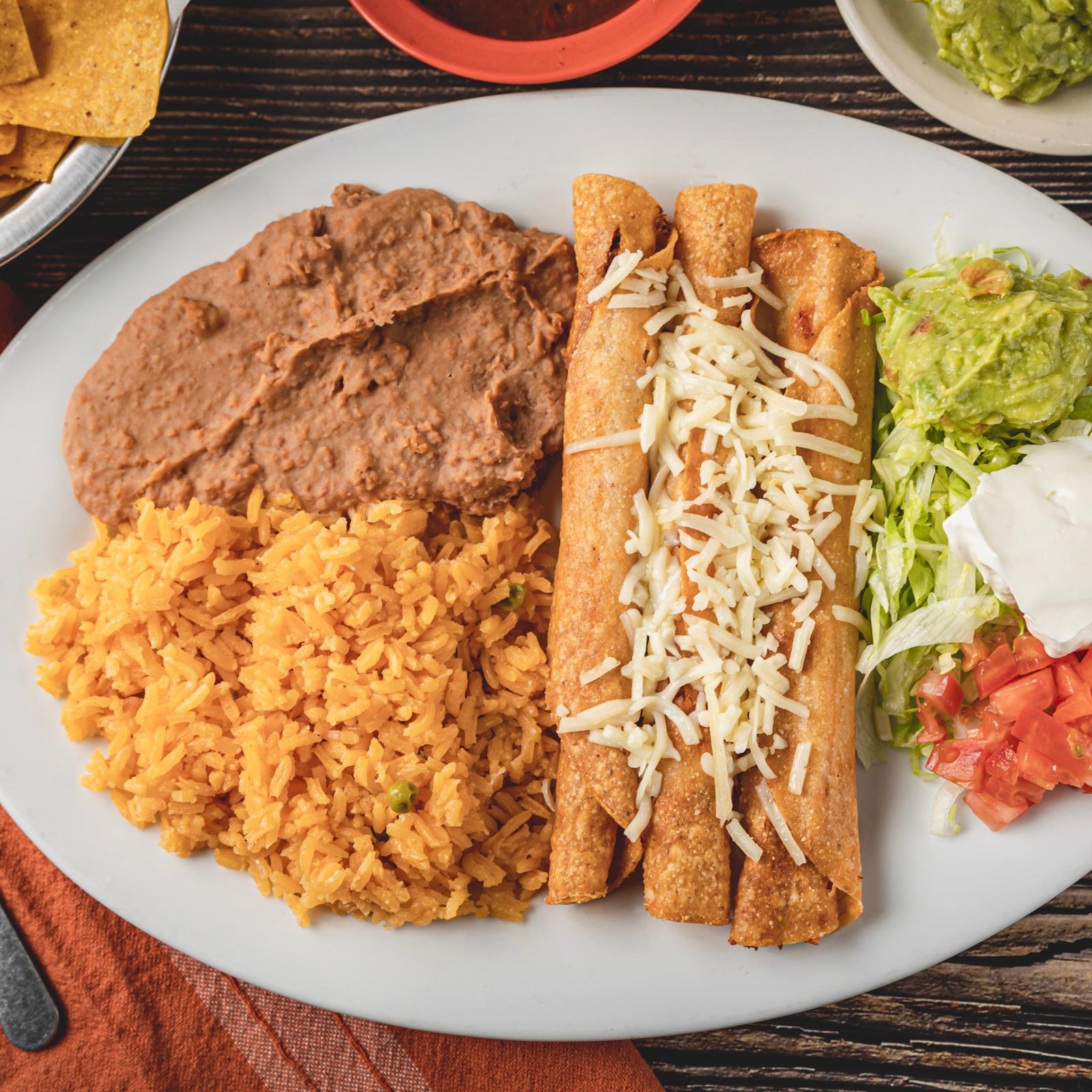 Chicken Flautas.