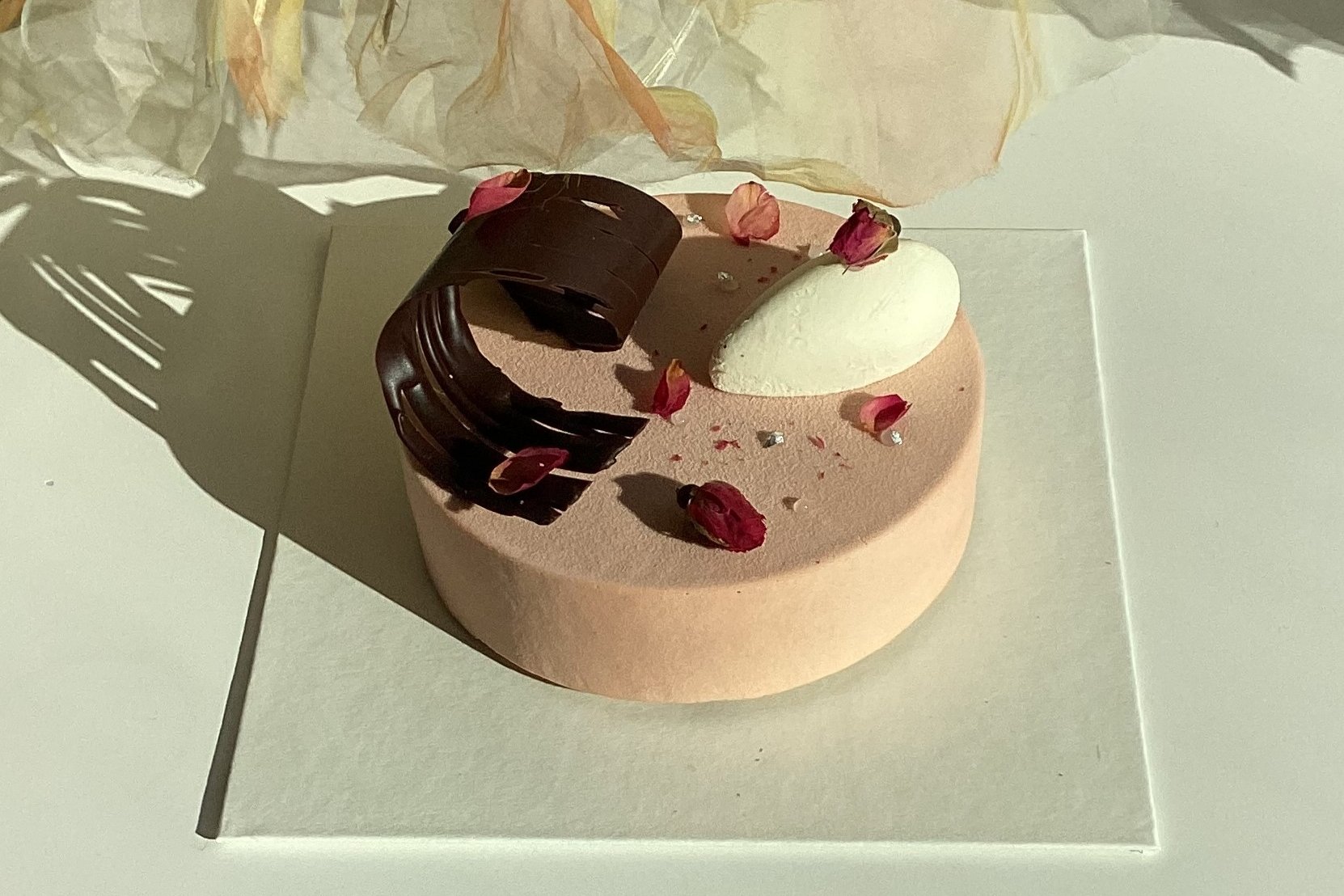 Rosy Earl Grey Pear Cake