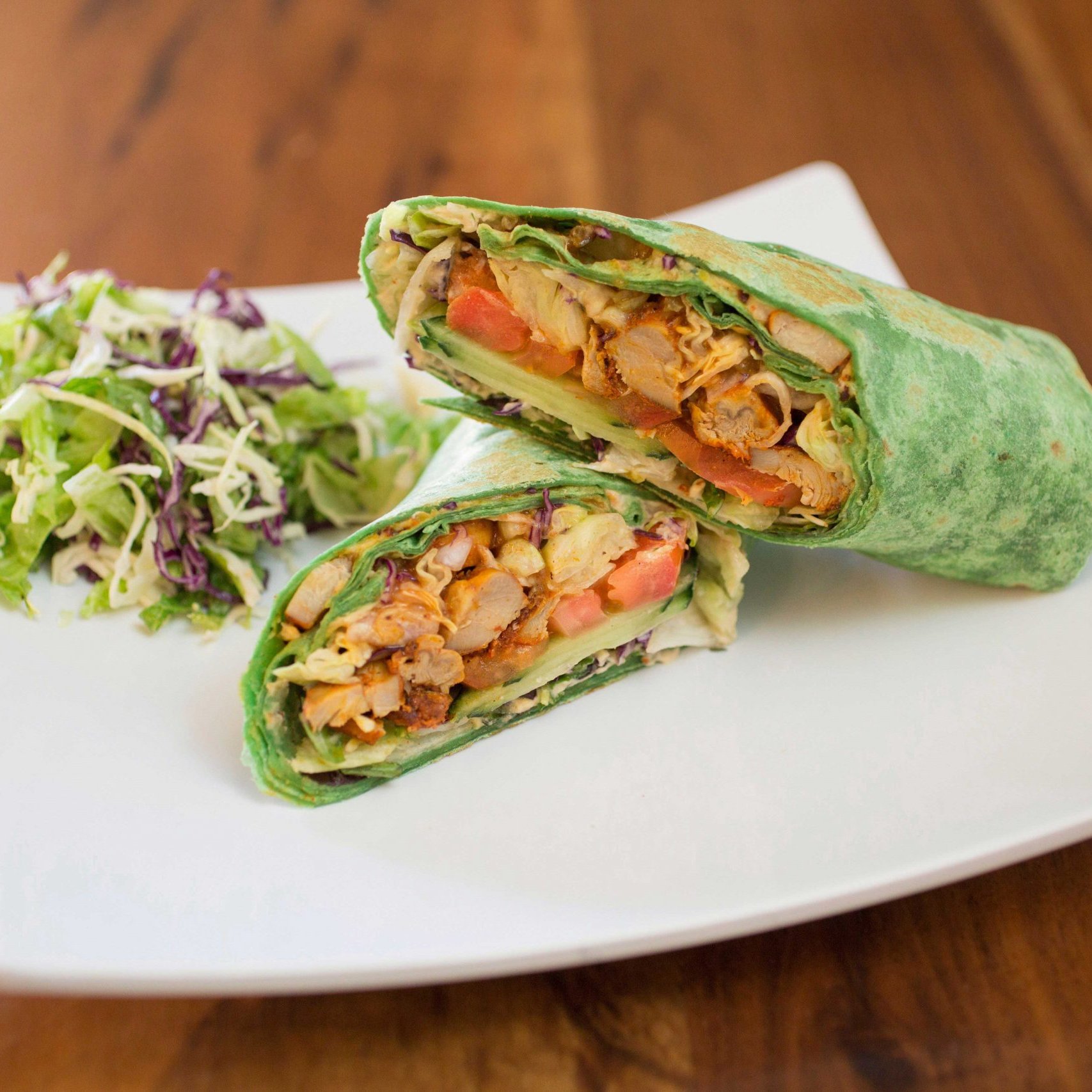 Mediterranean Chicken Wrap.