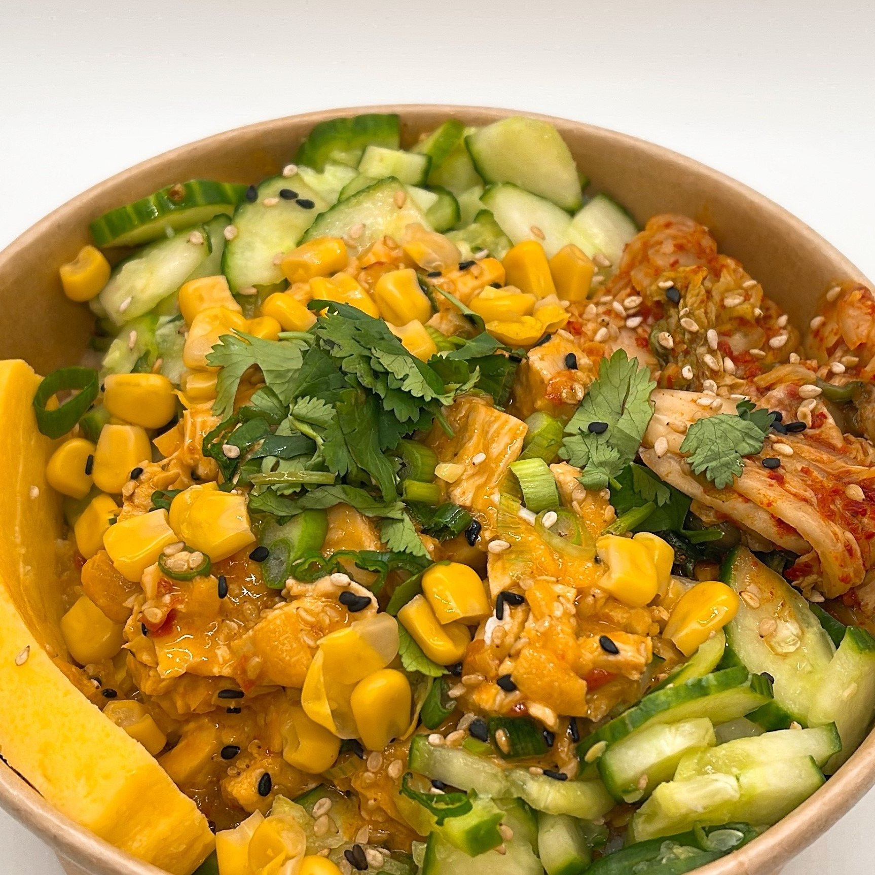 Spicy Chicken Kimchi Bowl