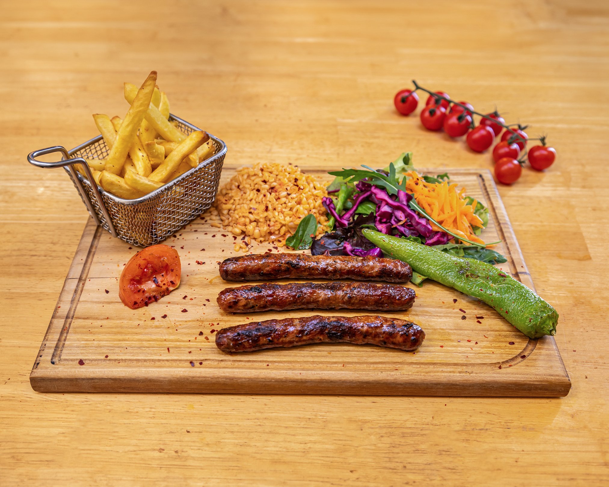 Assiette Merguez bœufs