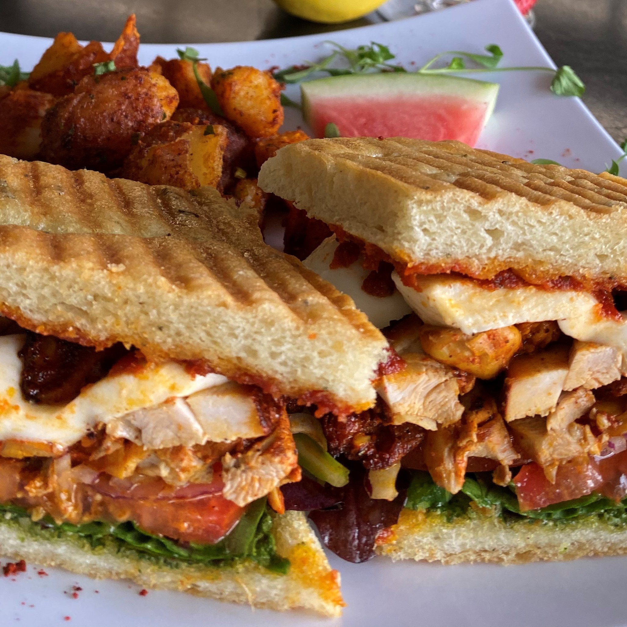 Mediterranean Chicken Panini.