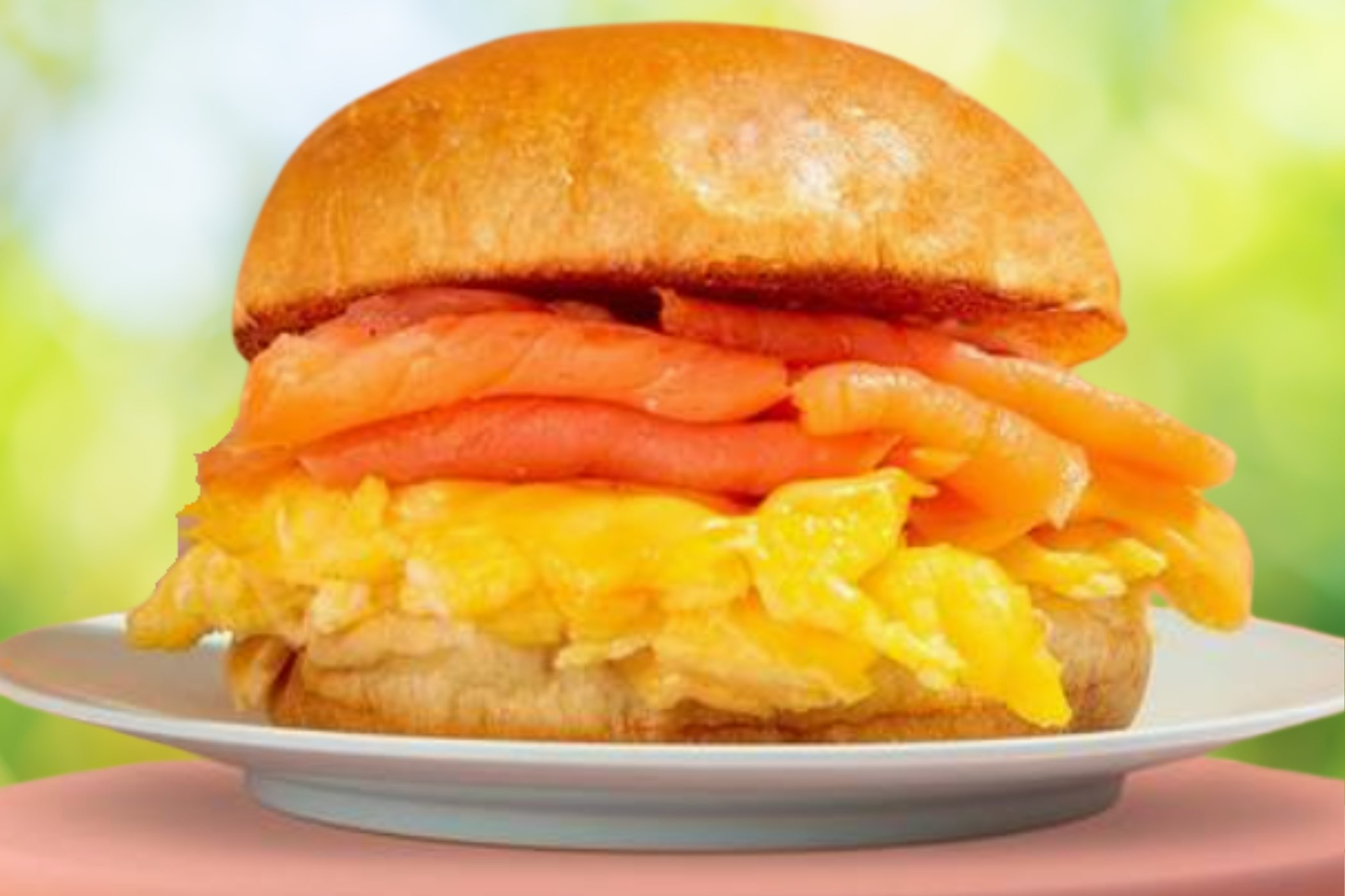 Smoked Salmon Egg Sandwich
