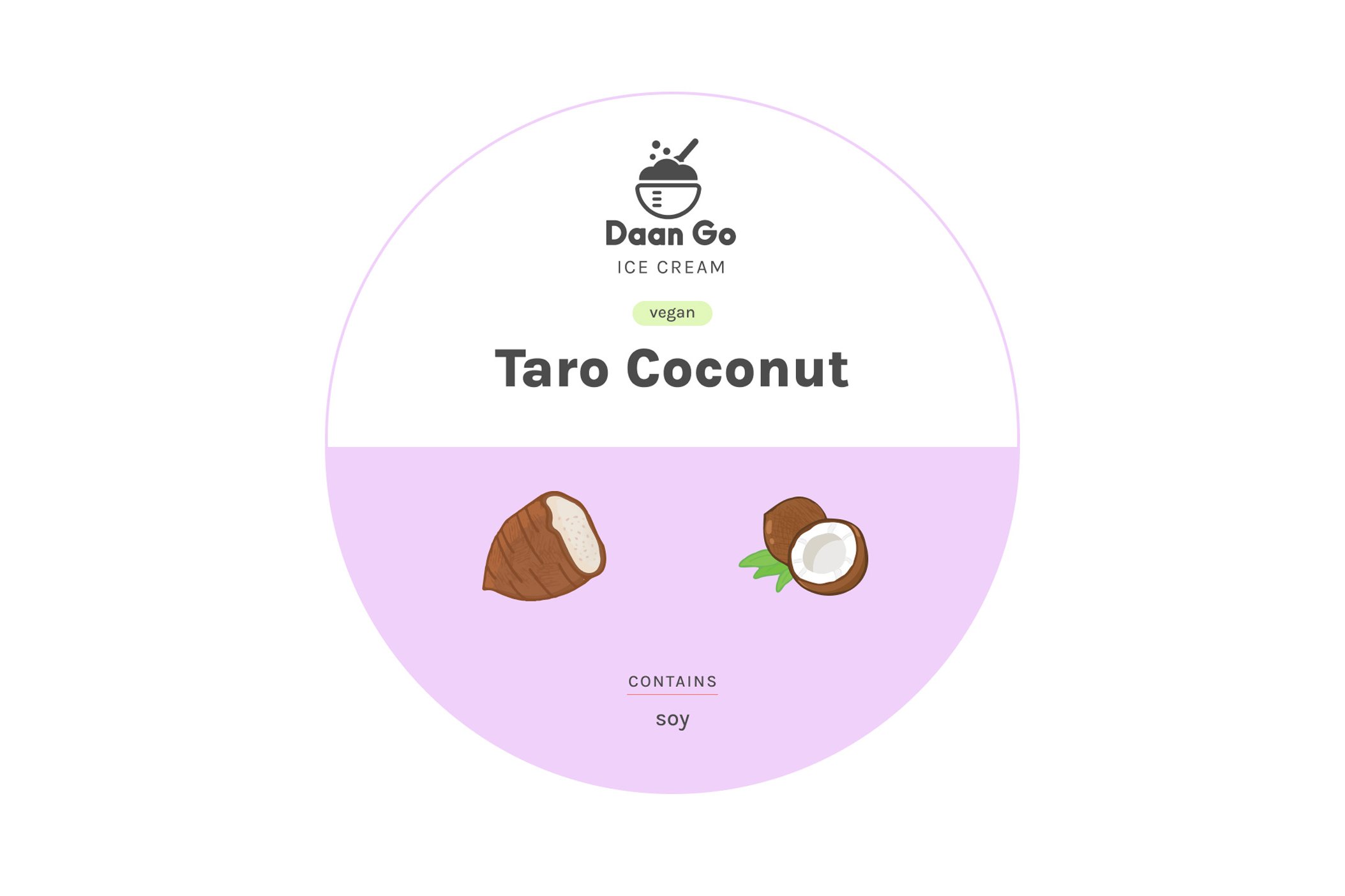 Coconut Taro Ice Cream