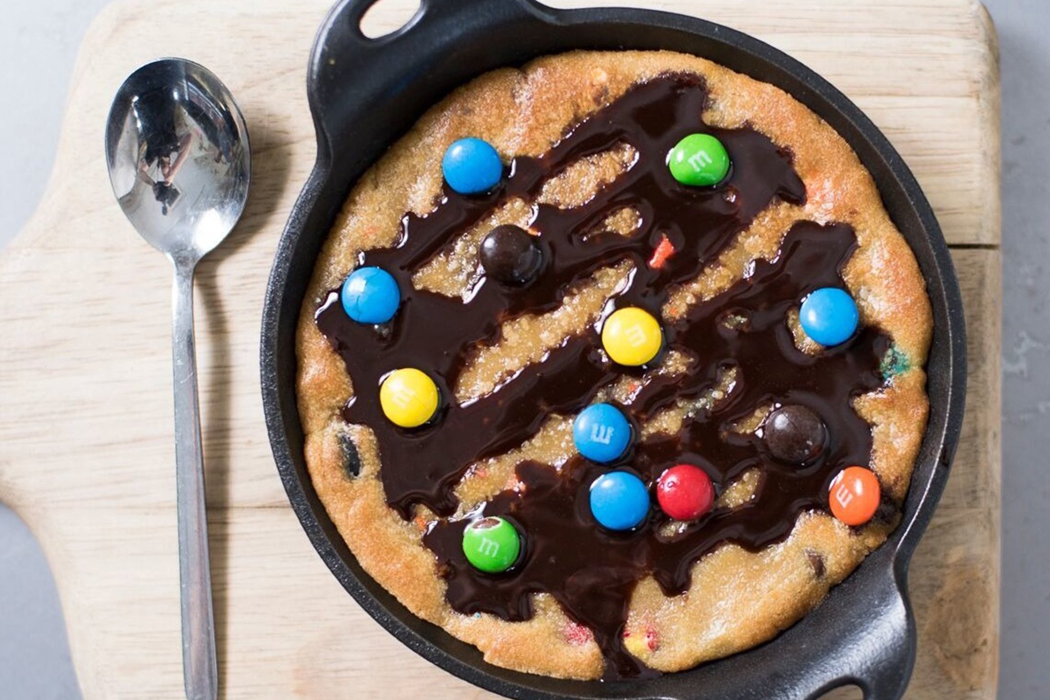 M&M Cookie Skillet