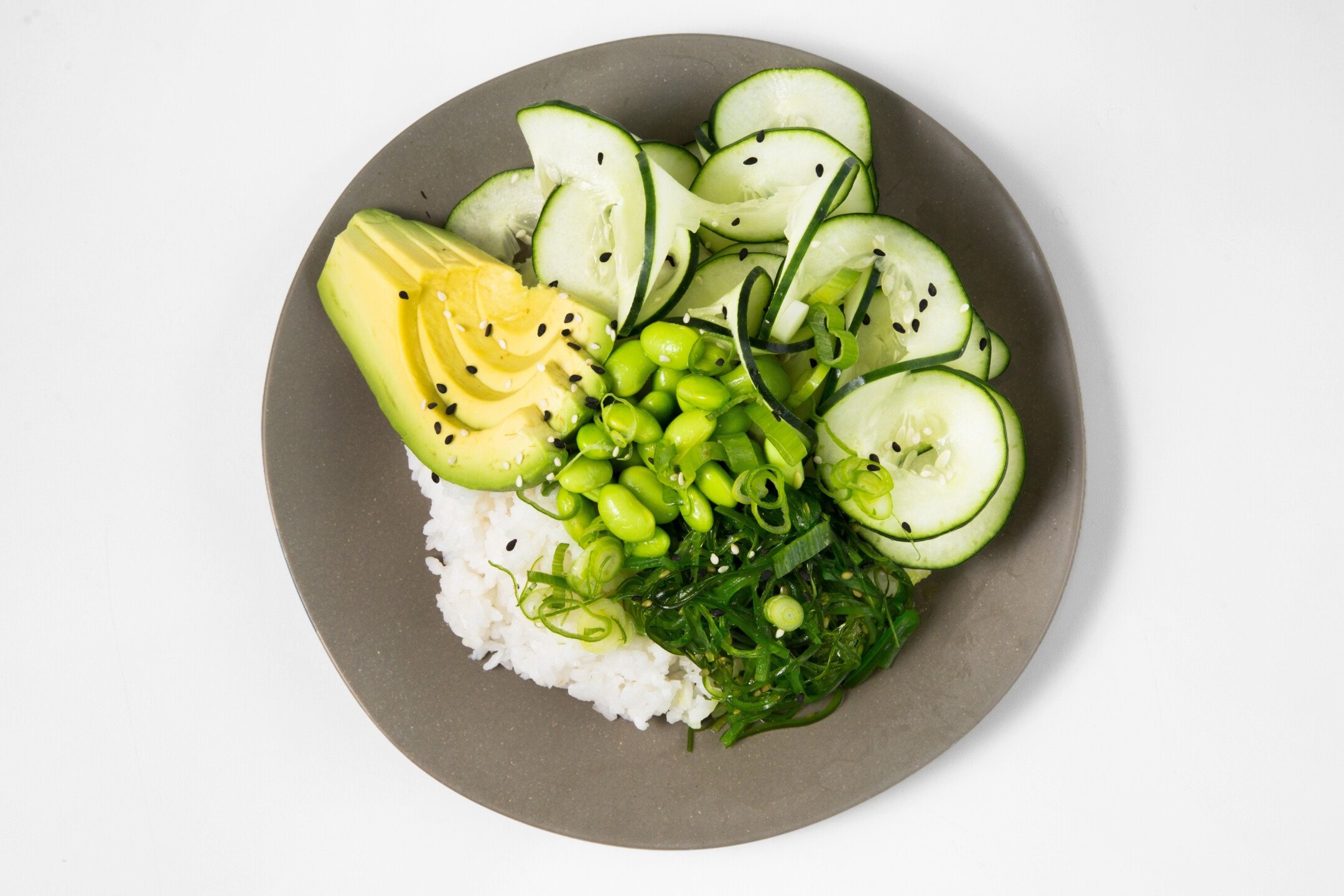 Green Vegan Poke Bowl