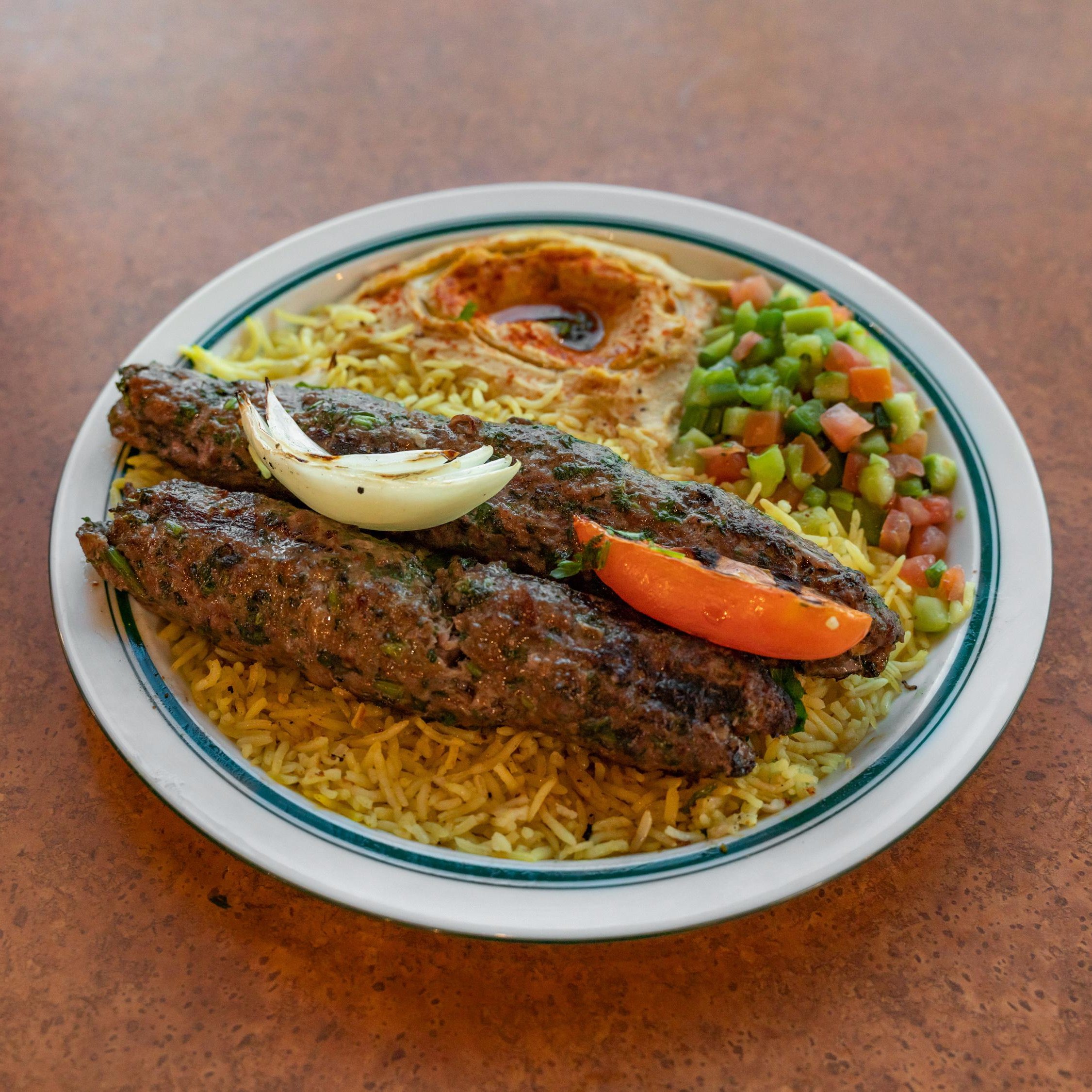 Kafta Kabab Plate