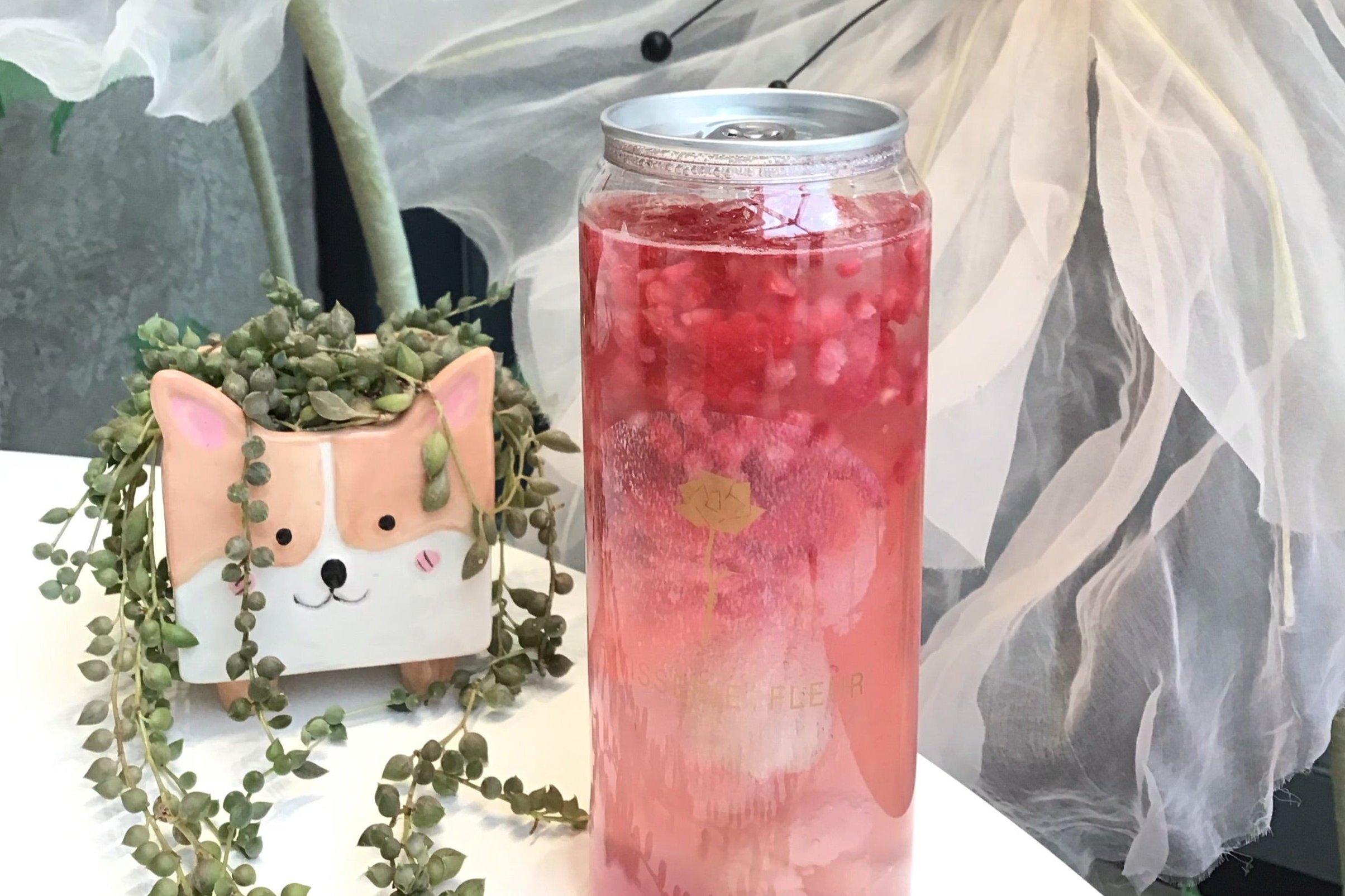 Raspberry Lychee Sparkling Soda (500 ml)