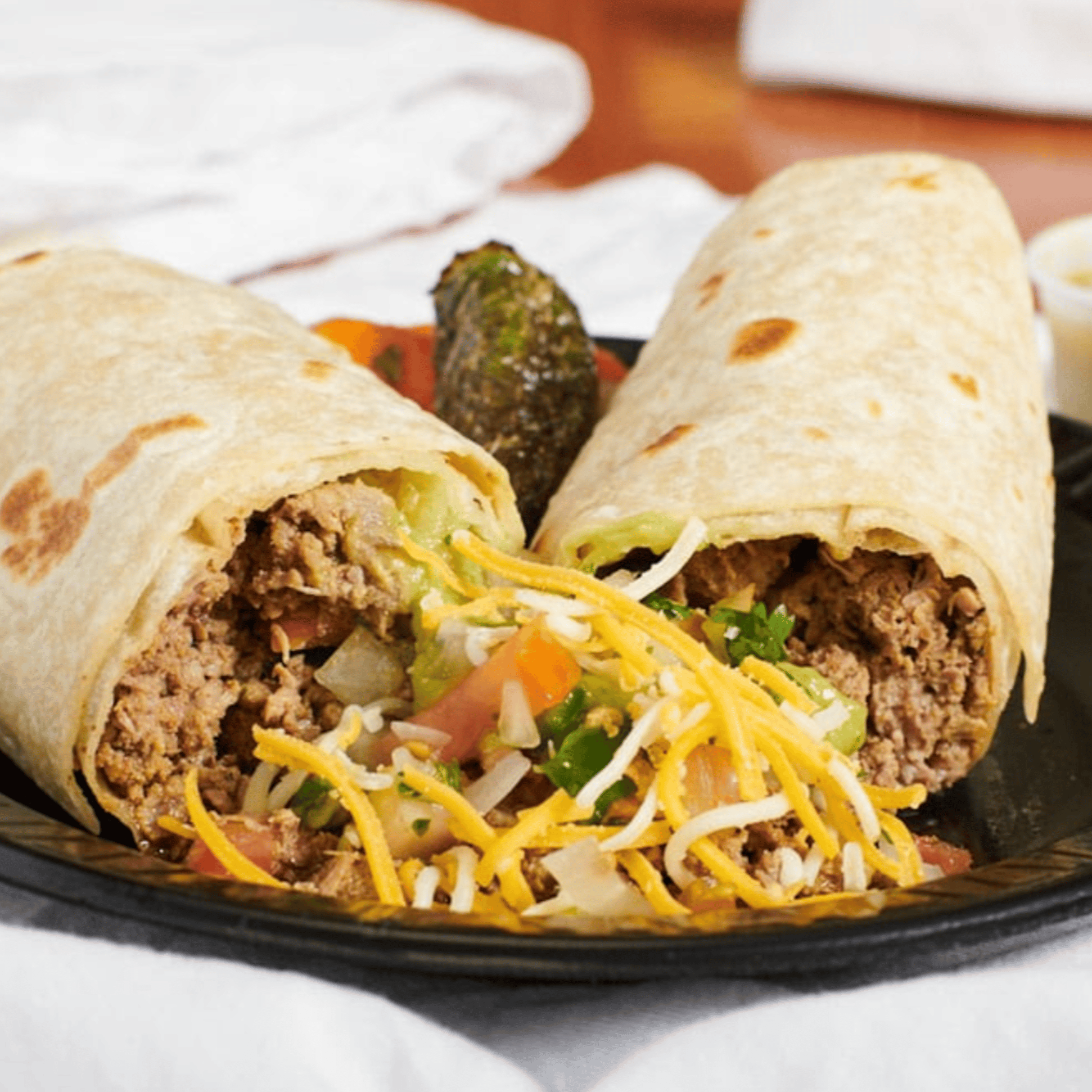 Ground Beef Burrito.
