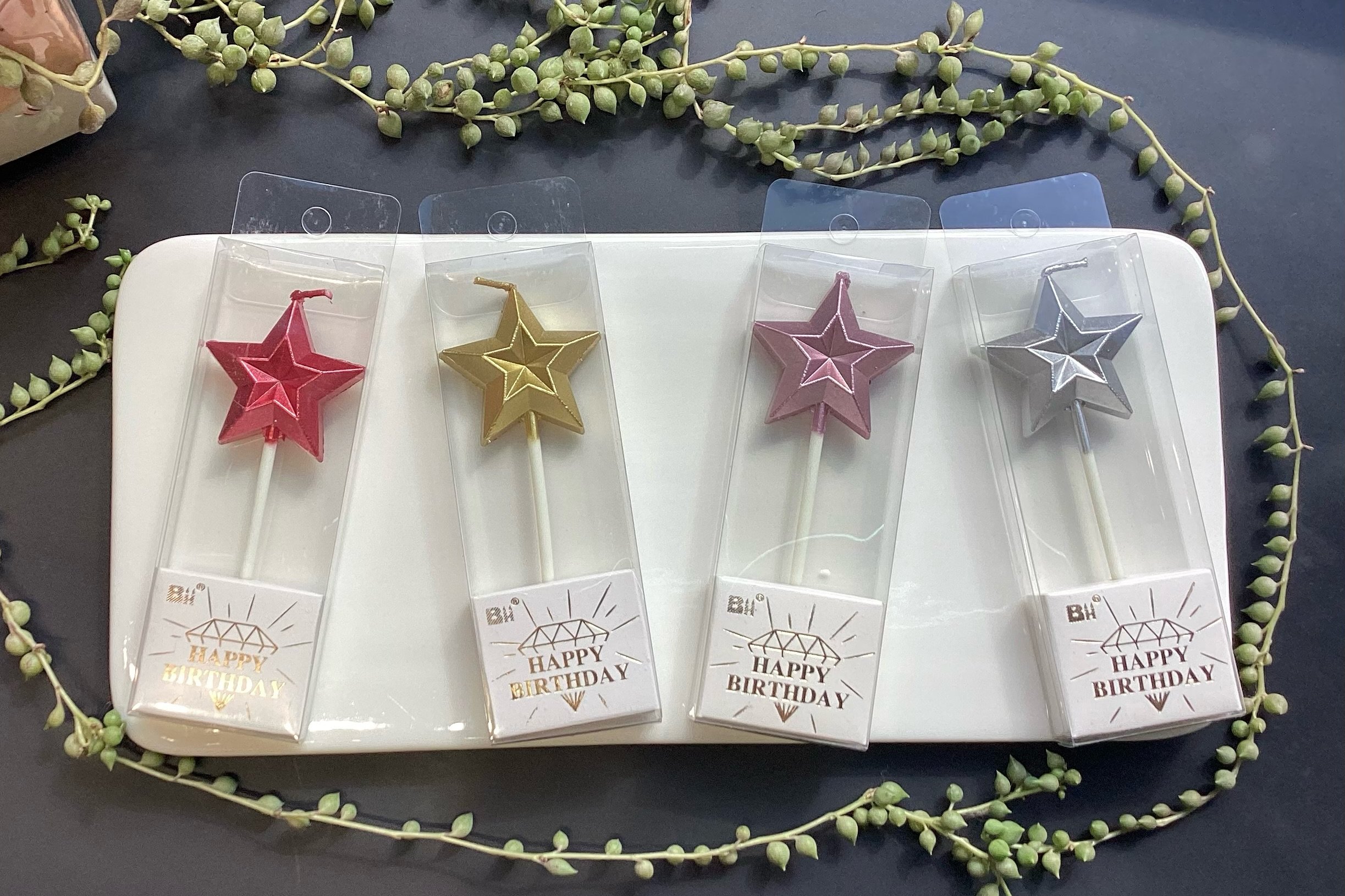 Geometric Star Candle