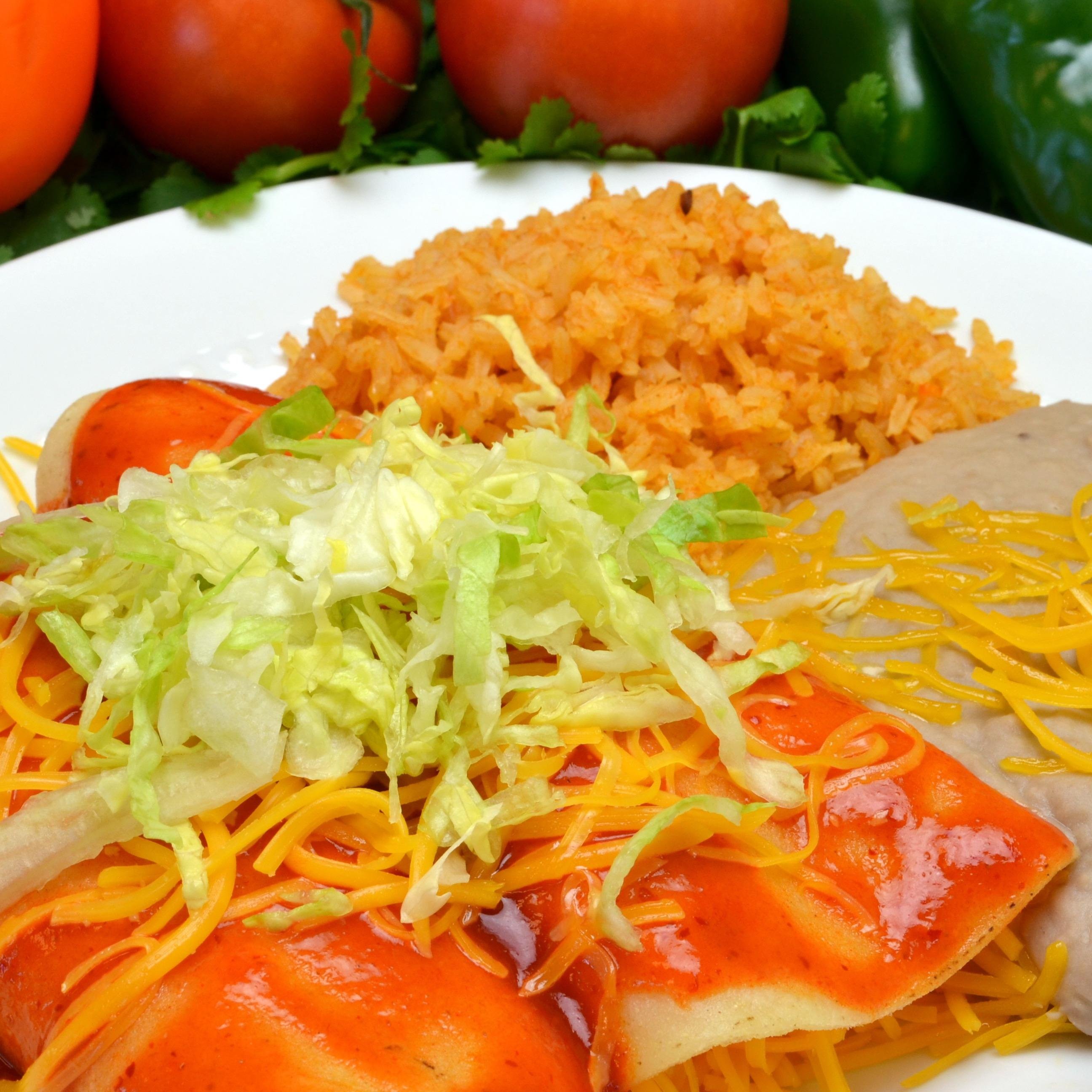 #3 Two Enchiladas Combo.