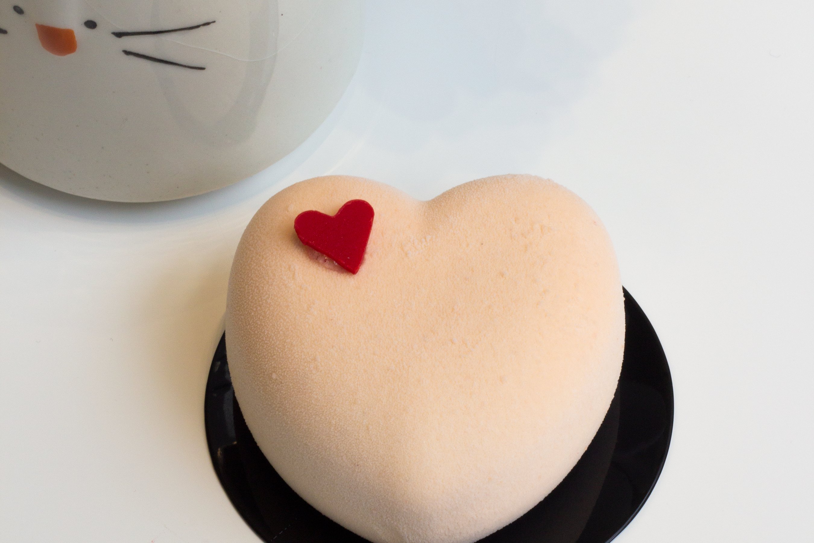 Heart Peach Oolong Tofu Cheesecake Mini