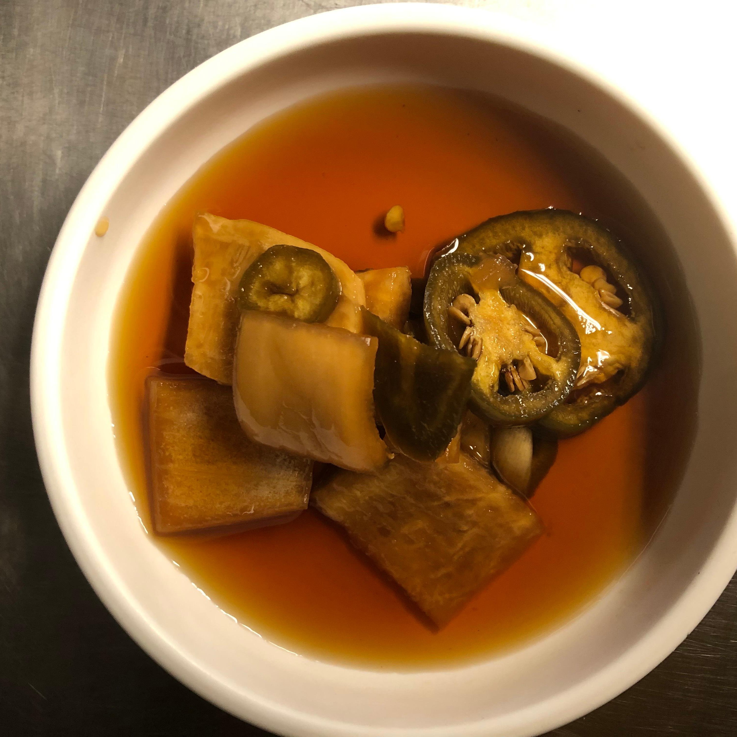 FERMENTED ONIONS & JALAPENOS SIDE.