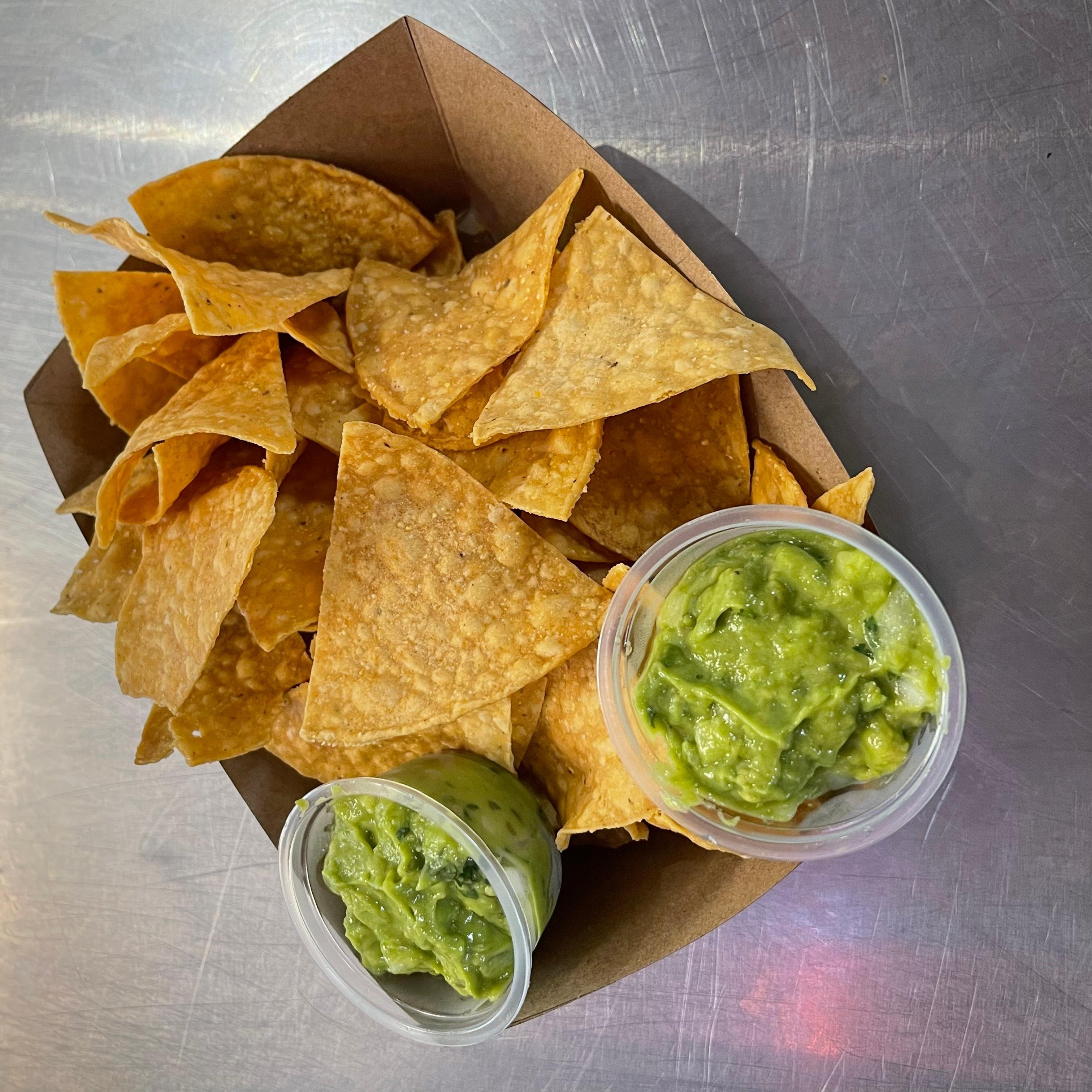 Chips and guacamole.