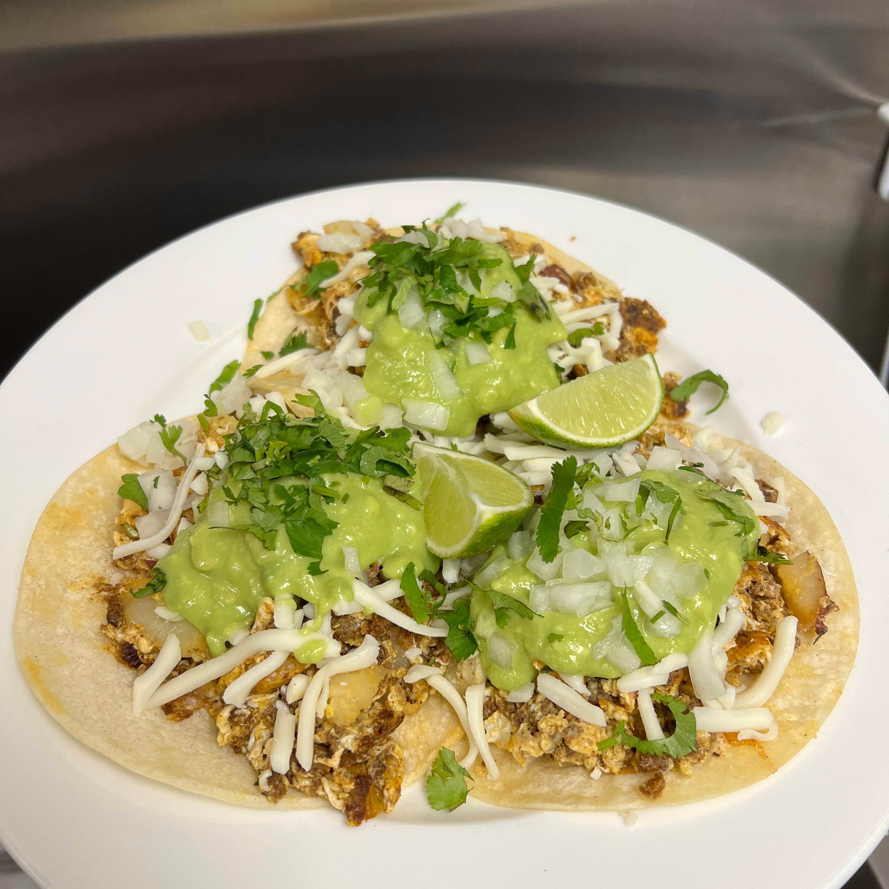 Chorizo Breakfast Taco.