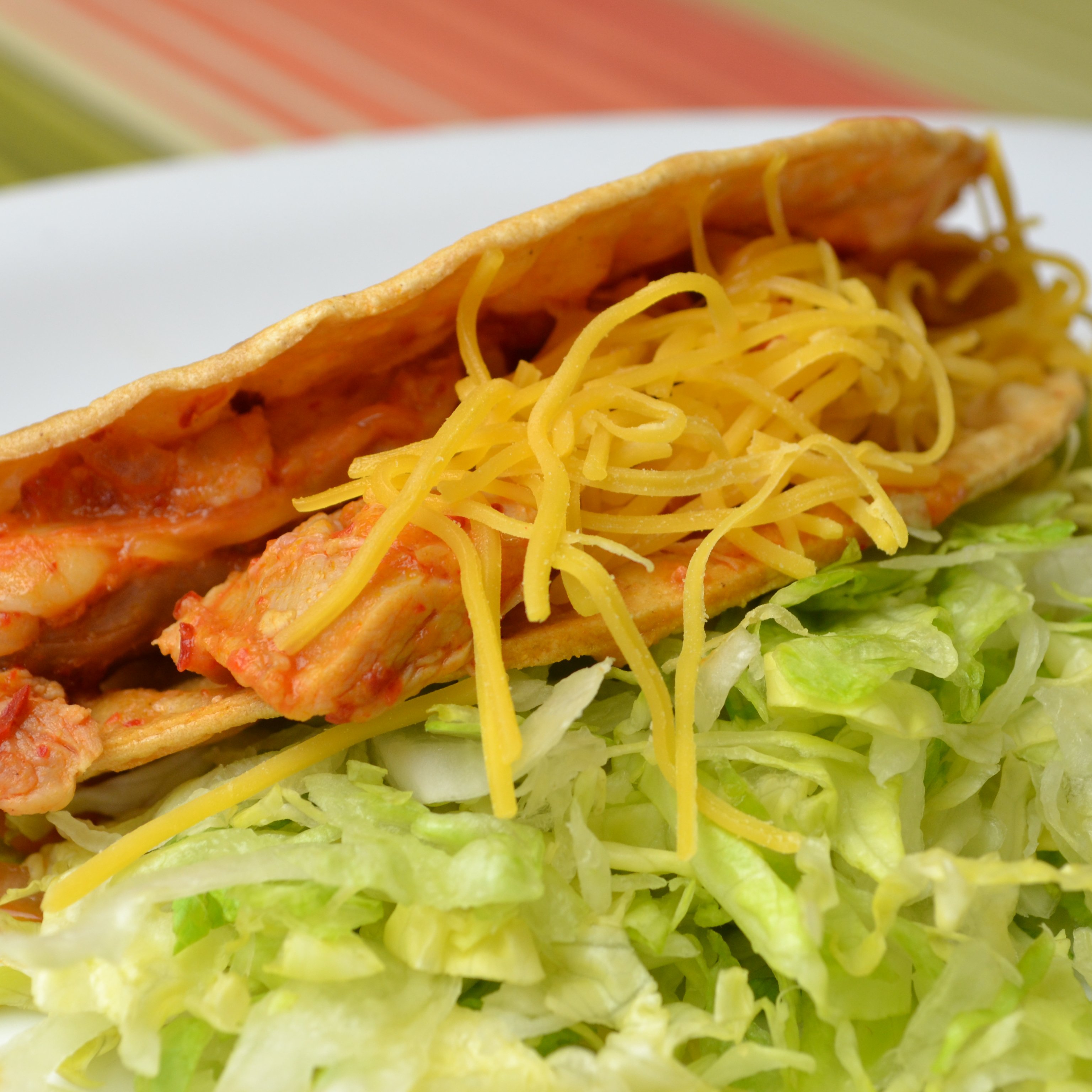Hard Shell Chicken Taco.