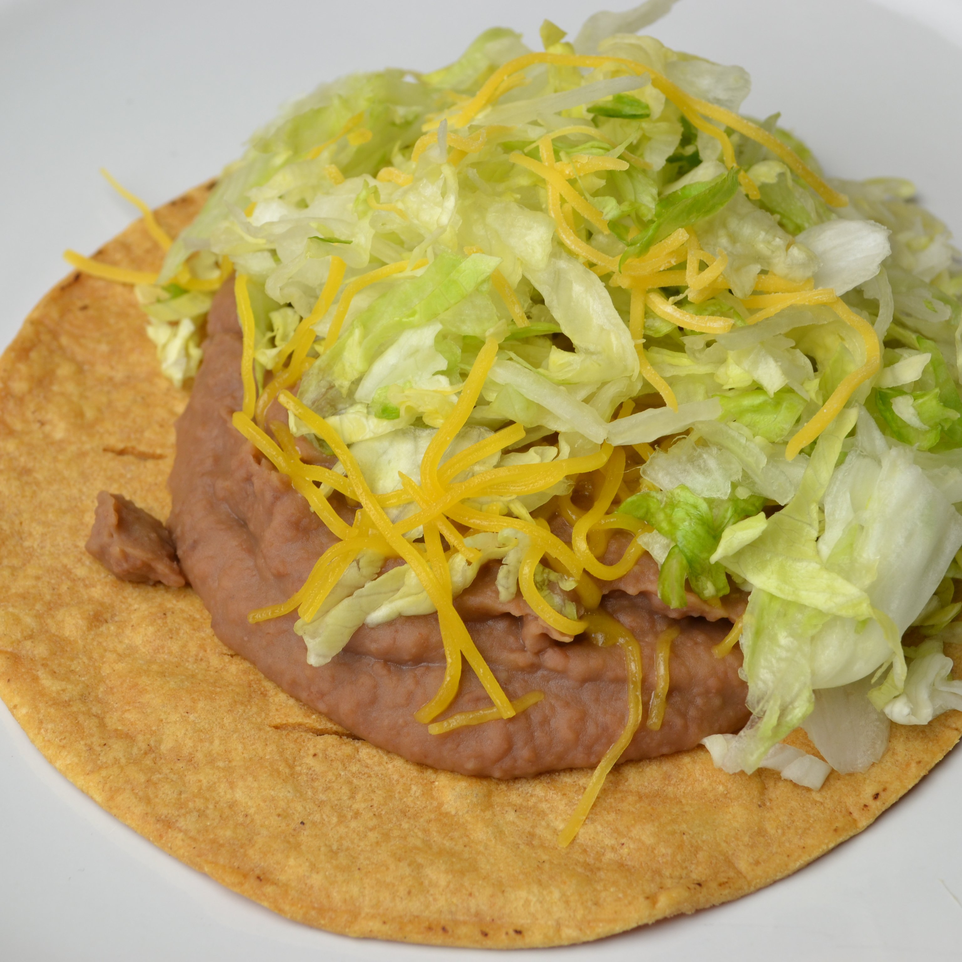 #4 Bean and Cheese Tostada