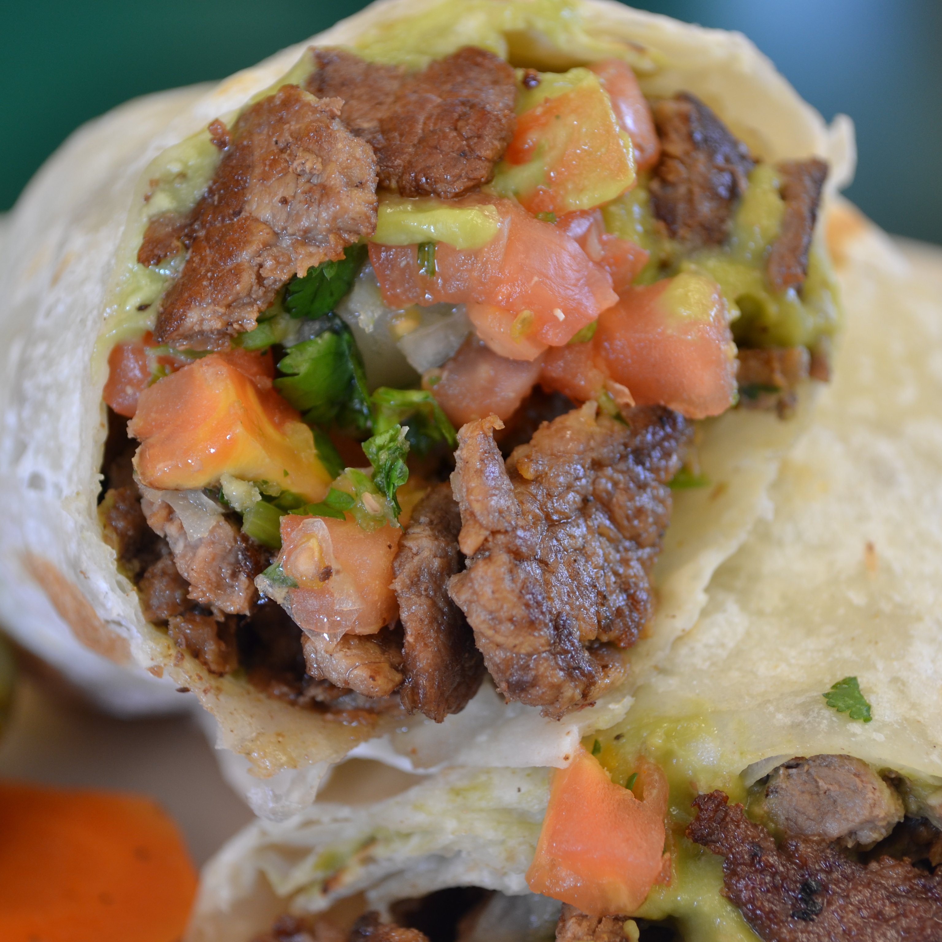 Carne Asada Burrito.