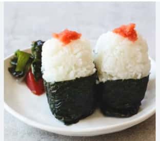 健康・医学 ONIGILI Japanese onigiri rice ball with sesame seeds and 75071598 PNG
