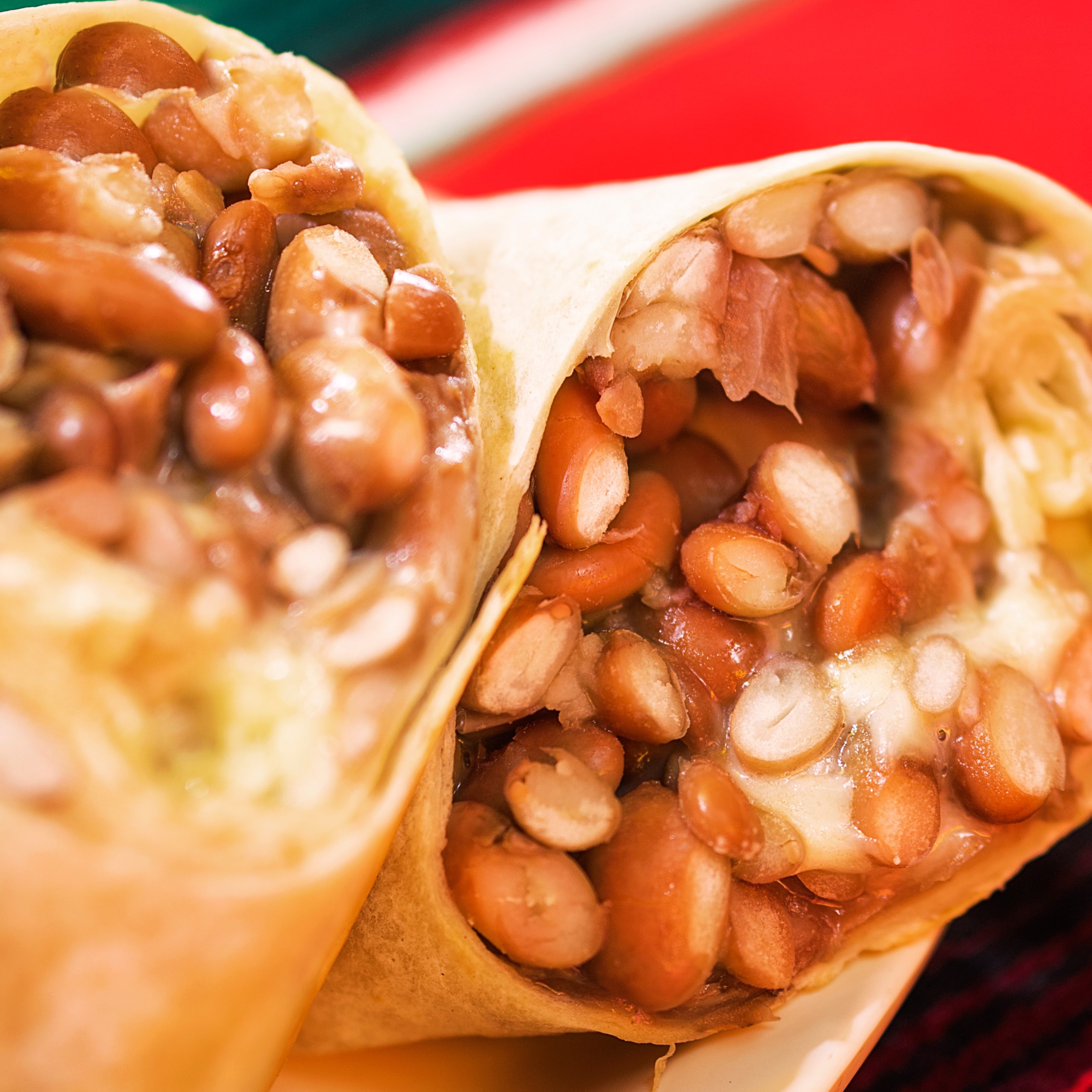Mini Cheese and Beans Burrito.